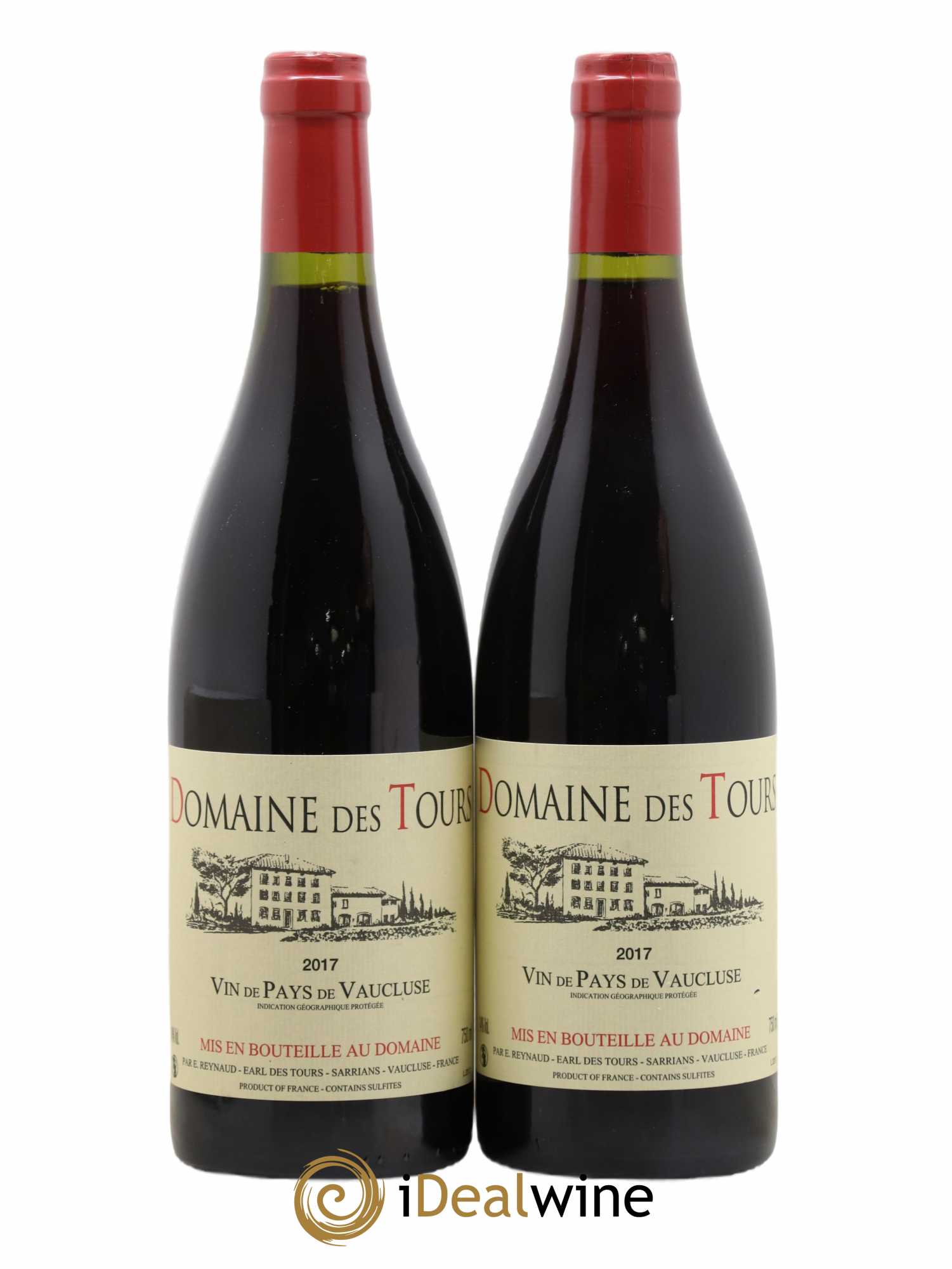 Vaucluse (Vin de Pays de Vaucluse) Domaine des Tours Emmanuel Reynaud 2017 - Lot de 2 bouteilles - 0