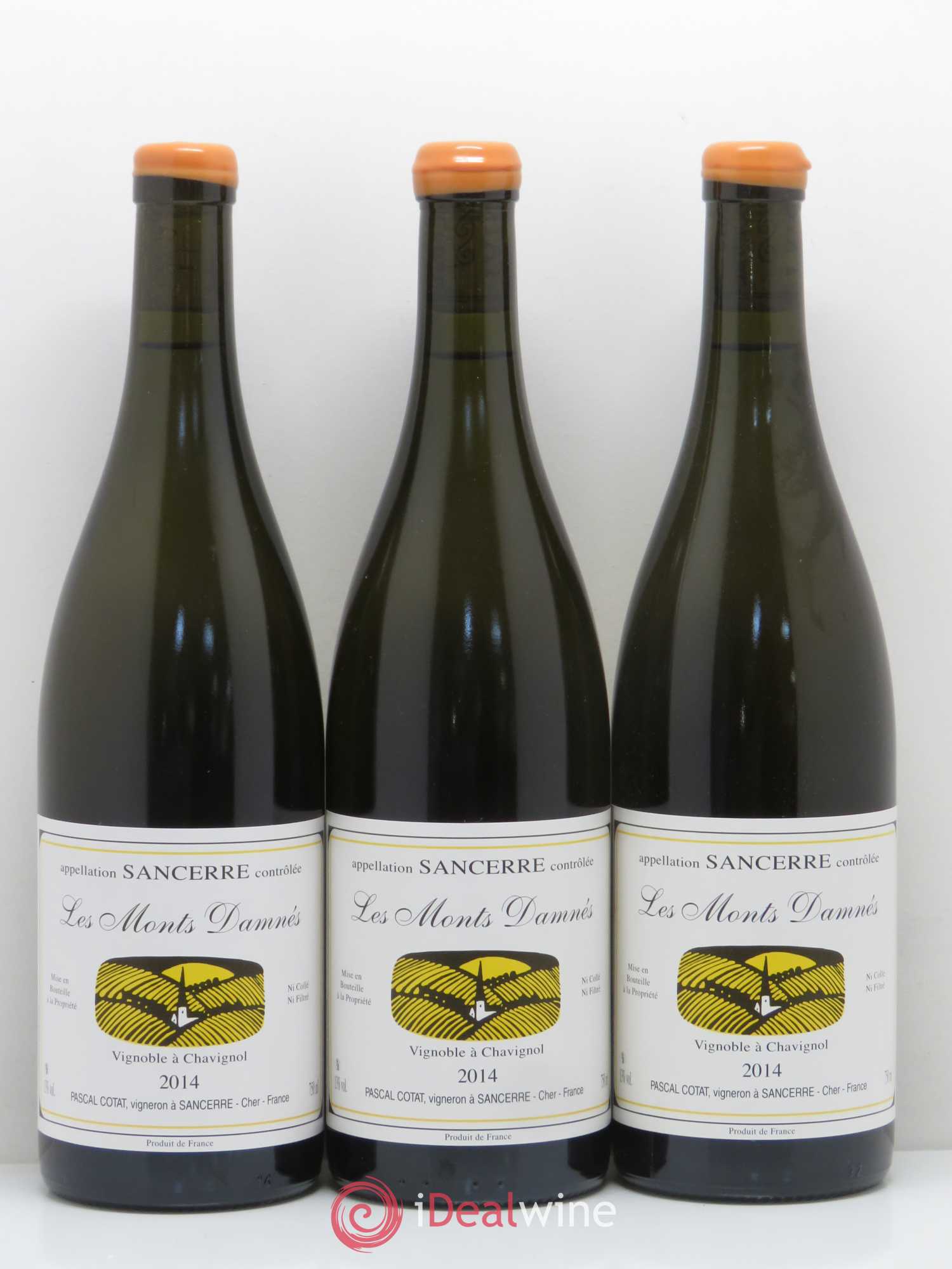 Sancerre Les Monts Damnés Pascal Cotat 2014 - Lot de 3 bouteilles - 0