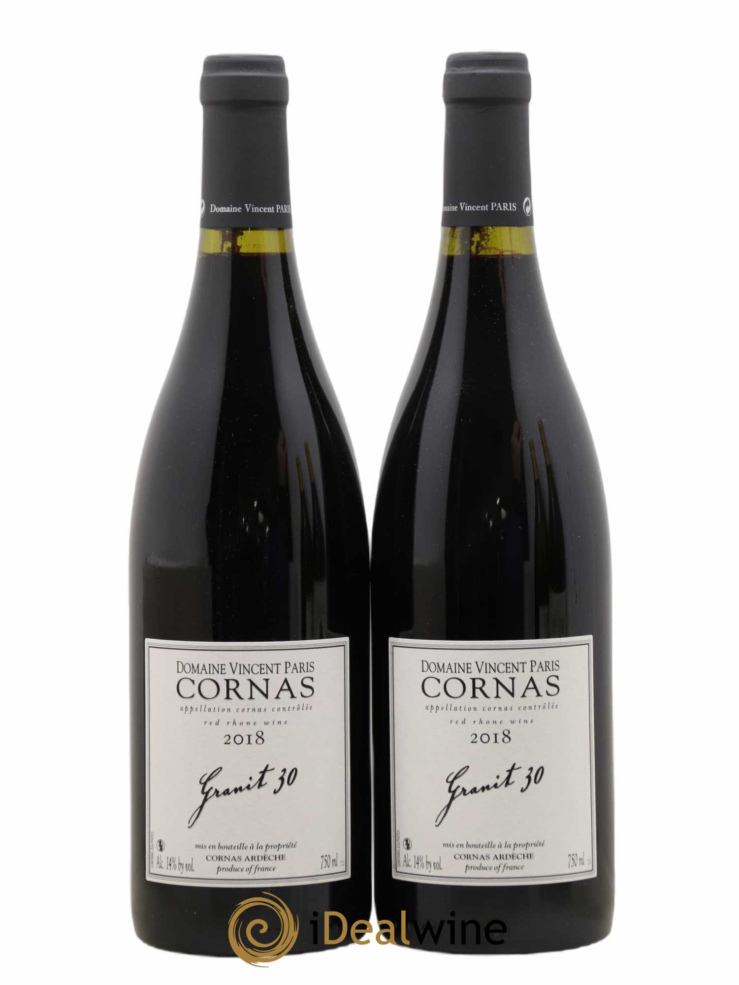 Cornas Granit 30 Vincent Paris 2018 - Lot de 2 bouteilles - 0