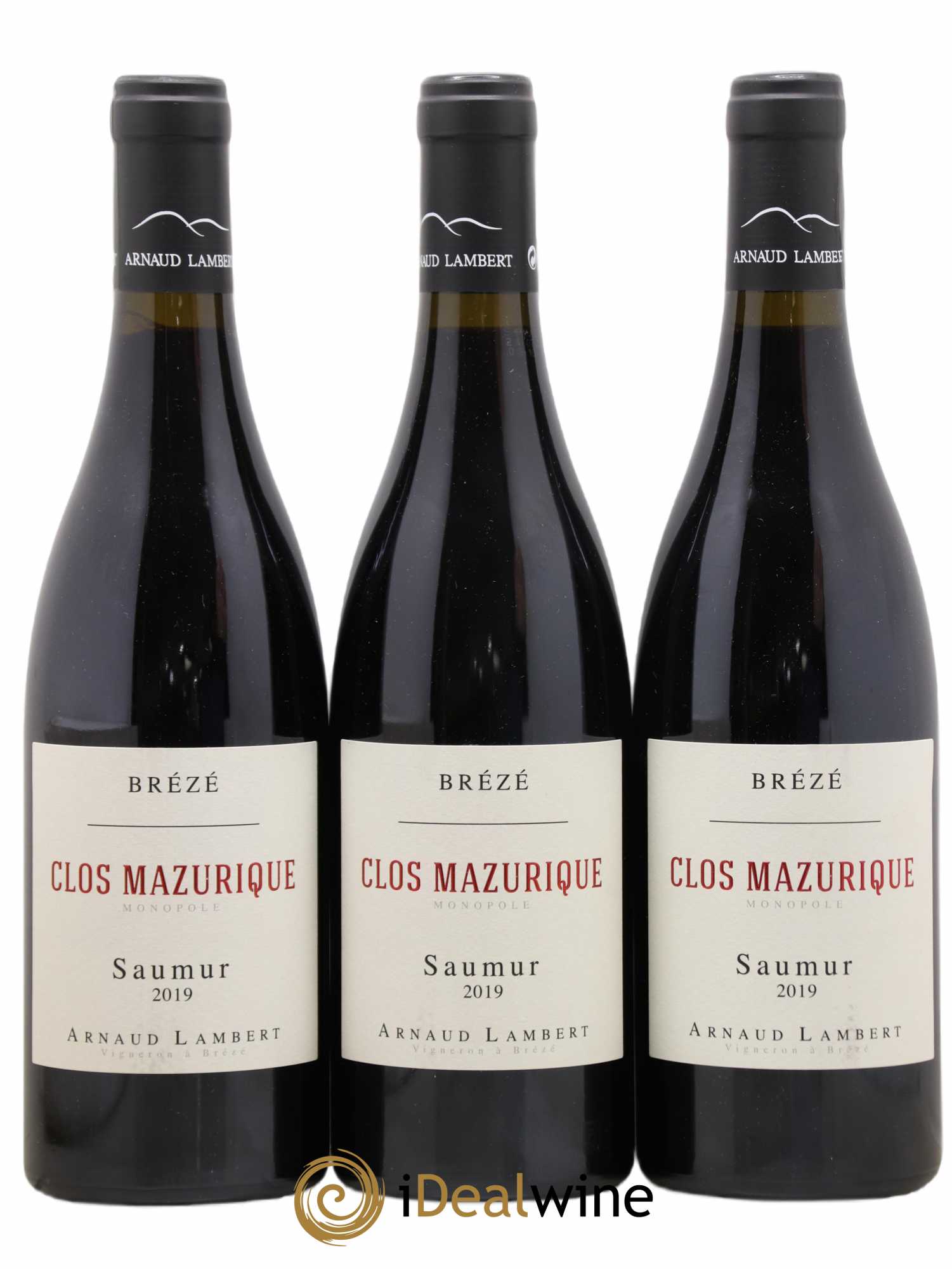 Saumur Clos Mazurique Arnaud Lambert (sans prix de réserve) 2019 - Lot de 3 bouteilles - 0