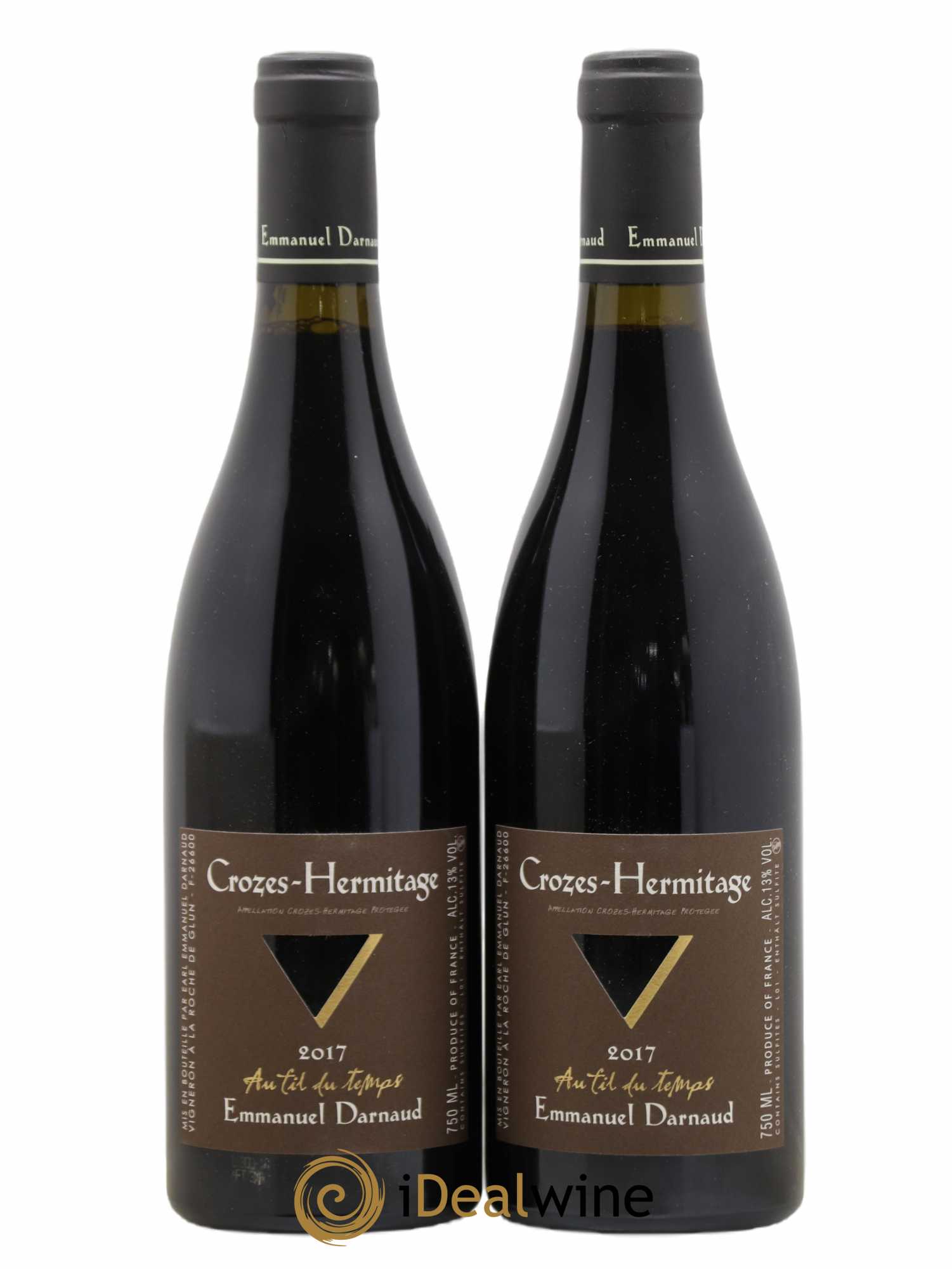 Crozes-Hermitage Emmanuel Darnaud Au Fil Du Temps 2017 - Lot de 2 bouteilles - 0