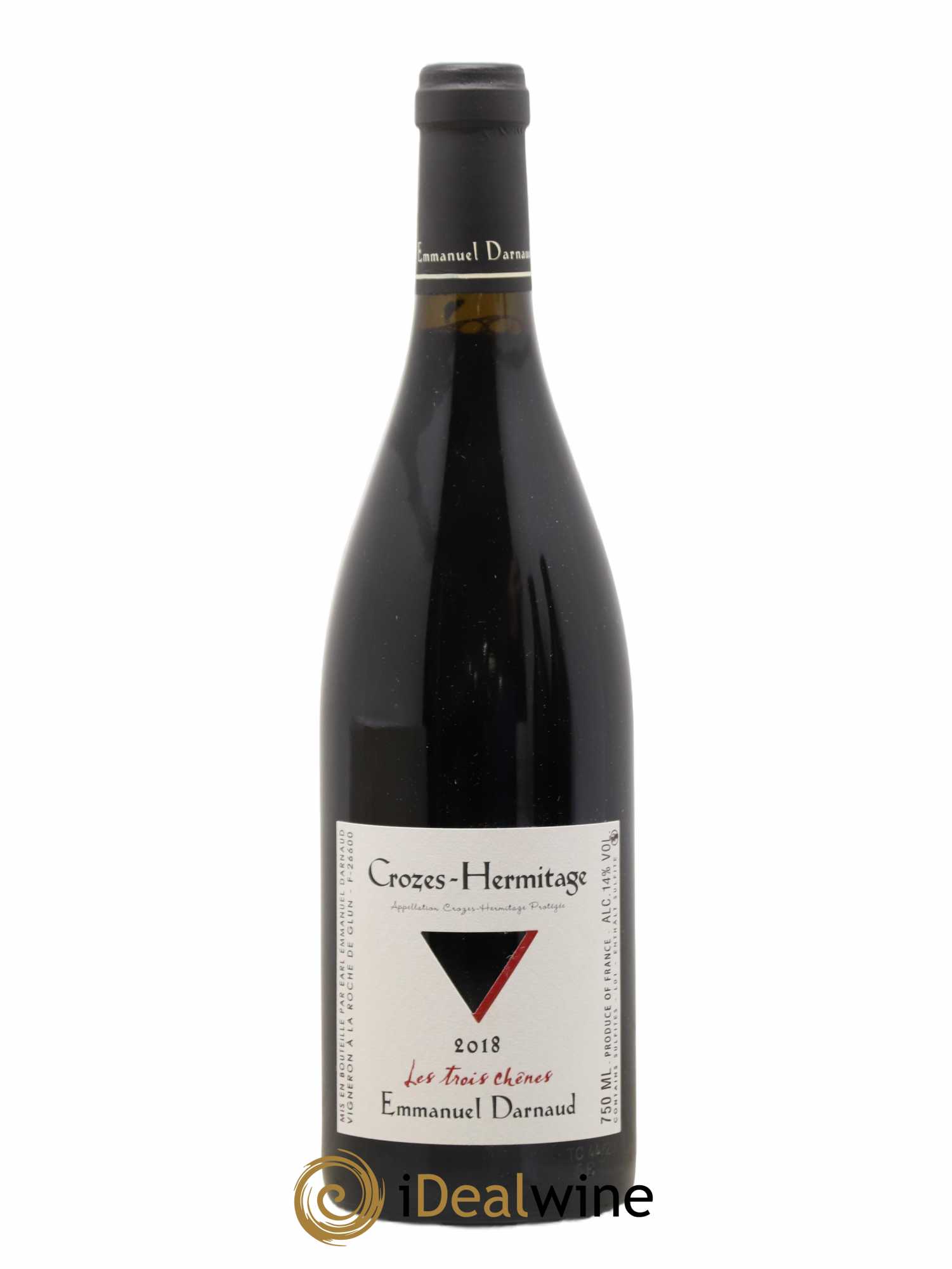 Crozes-Hermitage Emmanuel Darnaud Les Trois Chênes 2018 - Posten von 1 Flasche - 0