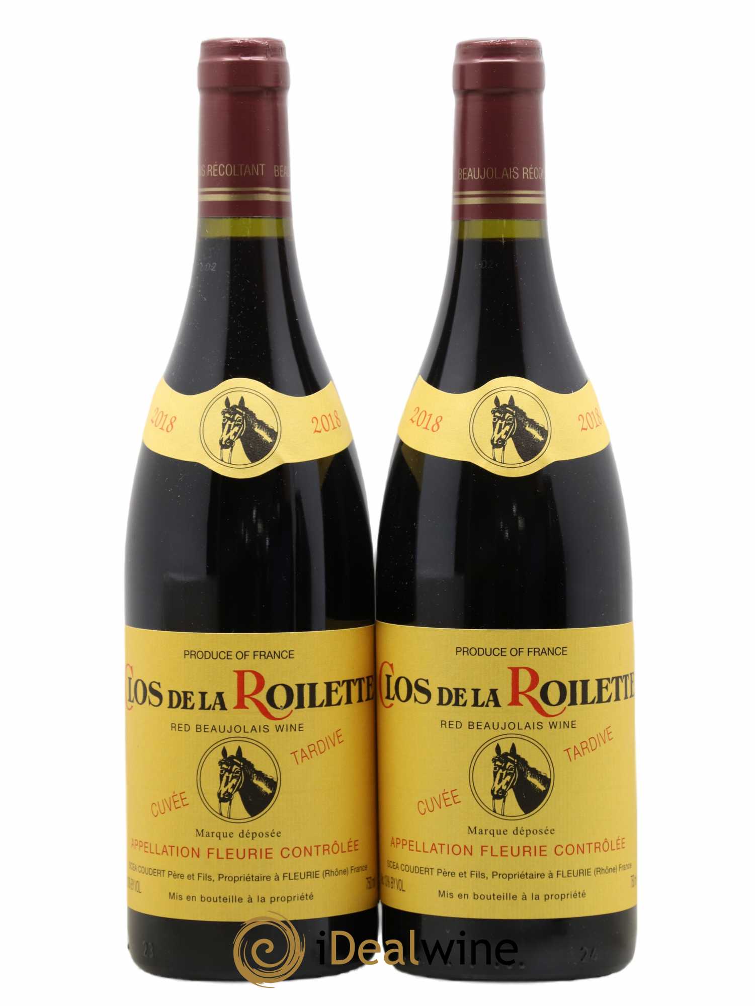 Fleurie Cuvée Tardive Clos de la Roilette (sans prix de réserve) 2018 - Lot de 2 bouteilles - 0