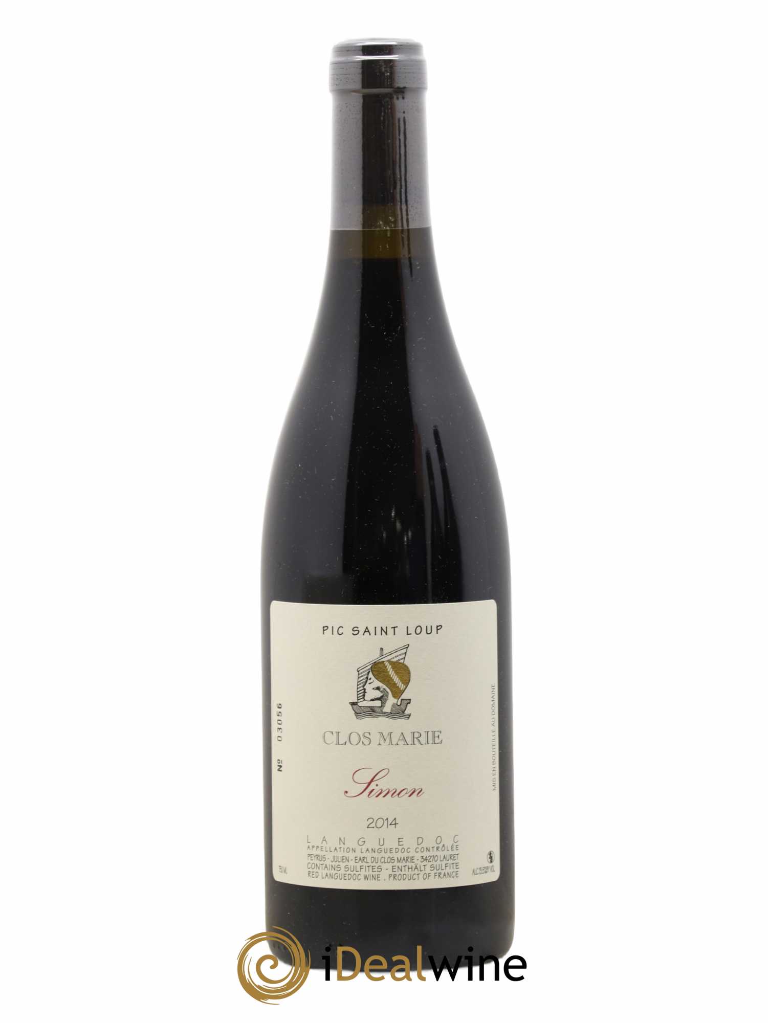 Pic Saint-Loup Clos Marie Cuvée Simon Christophe Peyrus et Françoise Julien 2014 - Lot de 1 bouteille - 0