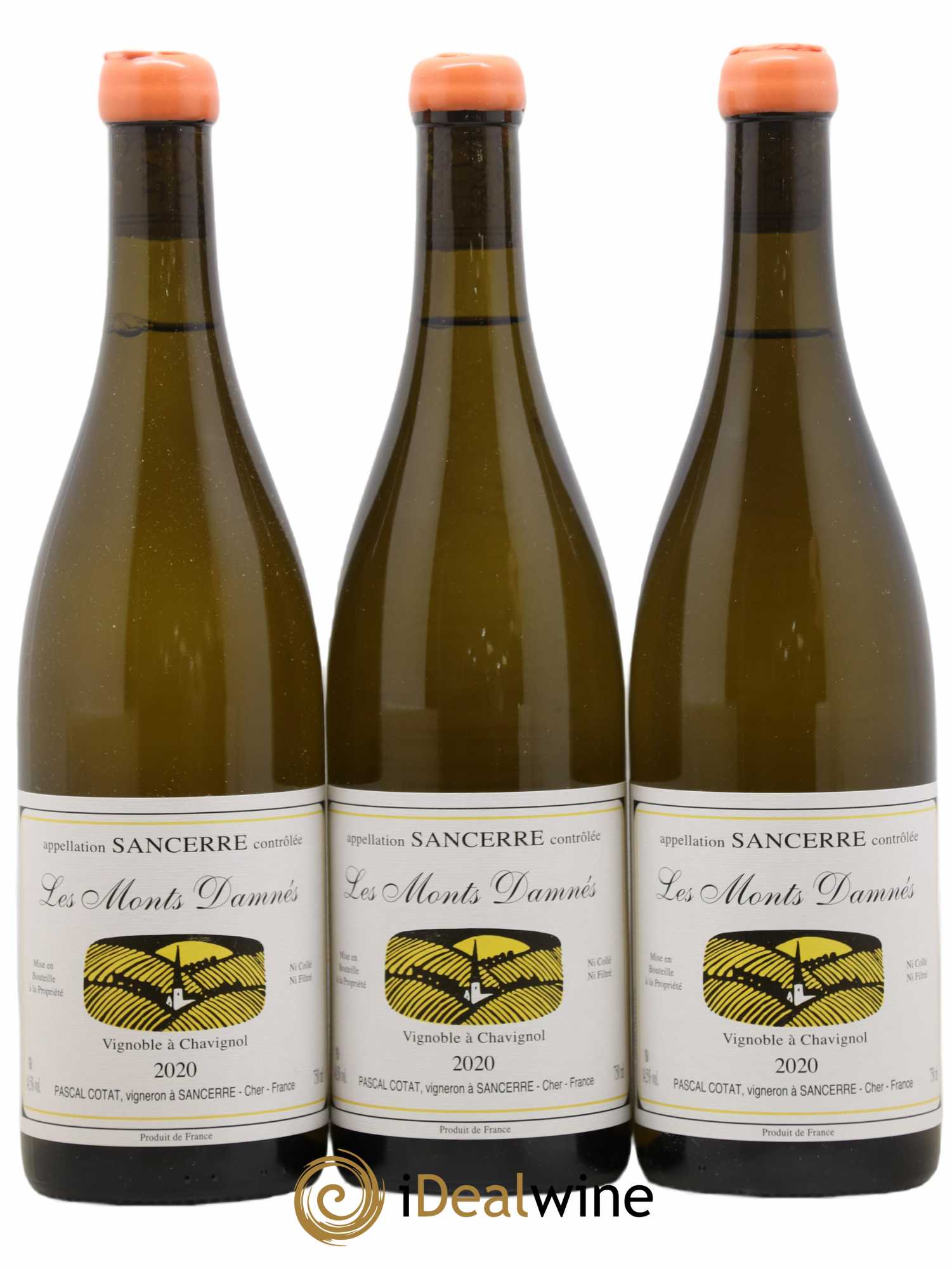 Sancerre Les Monts Damnés Pascal Cotat 2020 - Lot de 3 bouteilles - 0