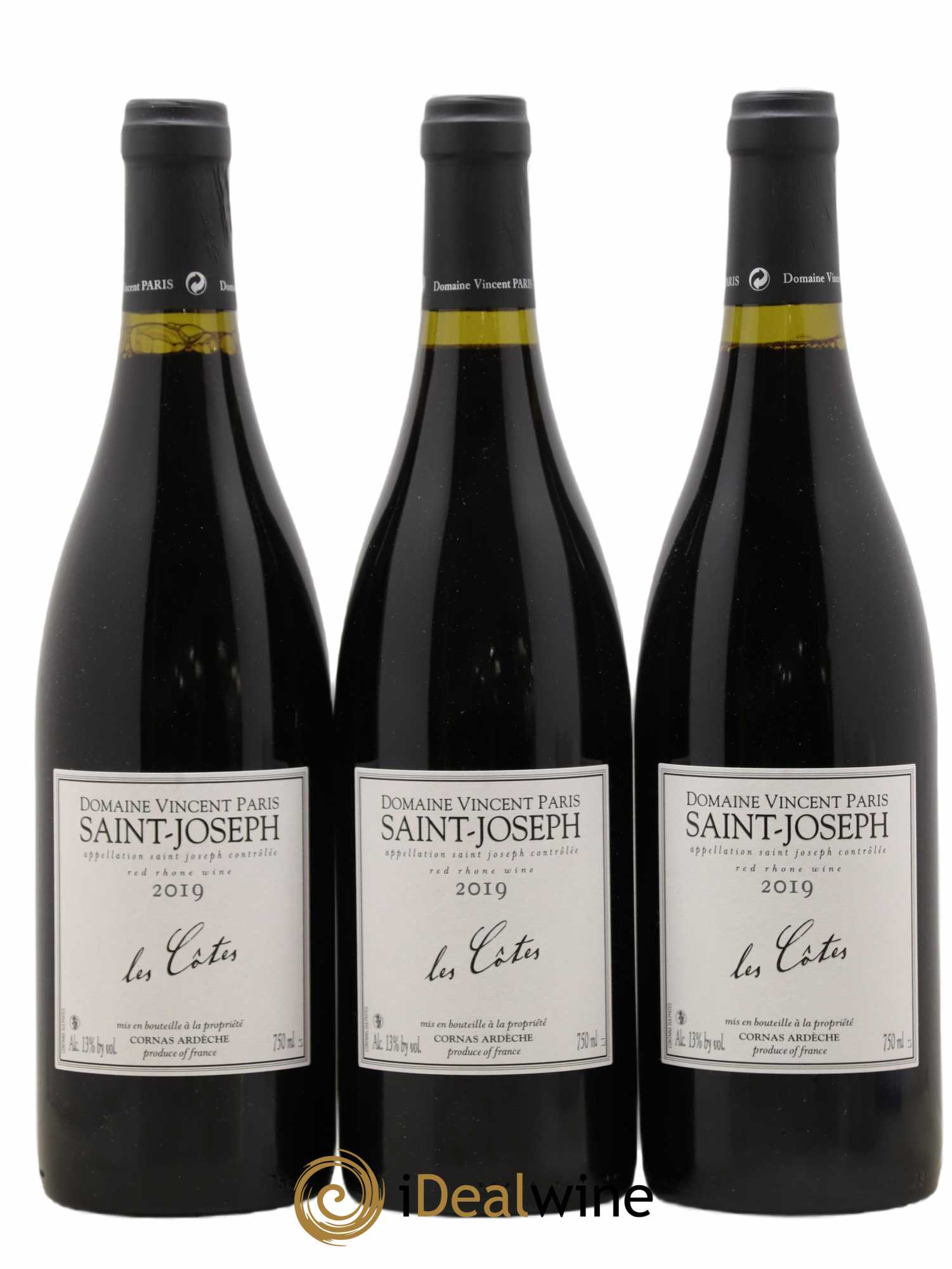 Saint-Joseph Les Côtes Vincent Paris 2019 - Lot de 3 bouteilles - 0