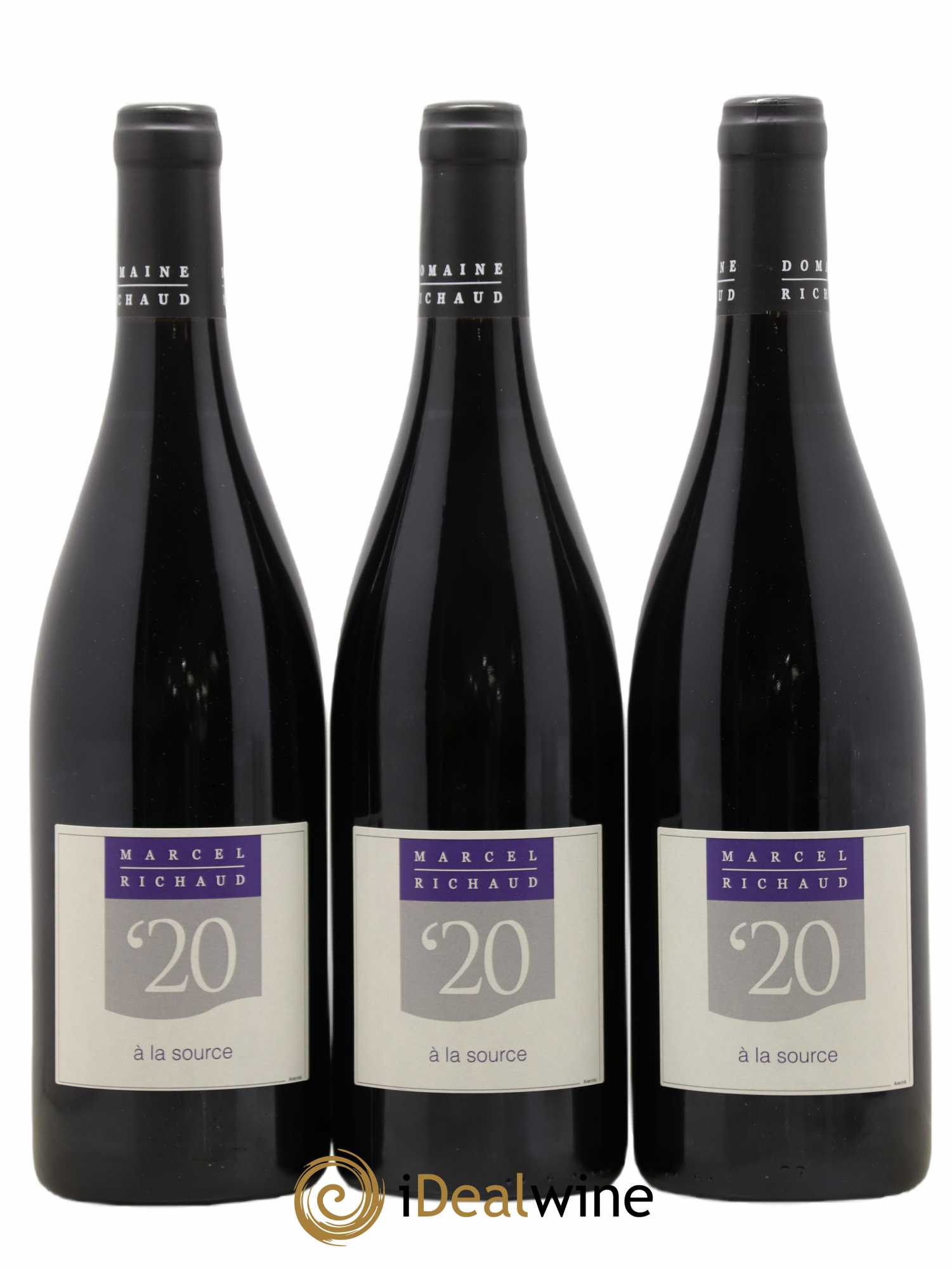 Vin de France A la source Marcel Richaud (sans prix de réserve) 2020 - Lot de 3 bouteilles - 0