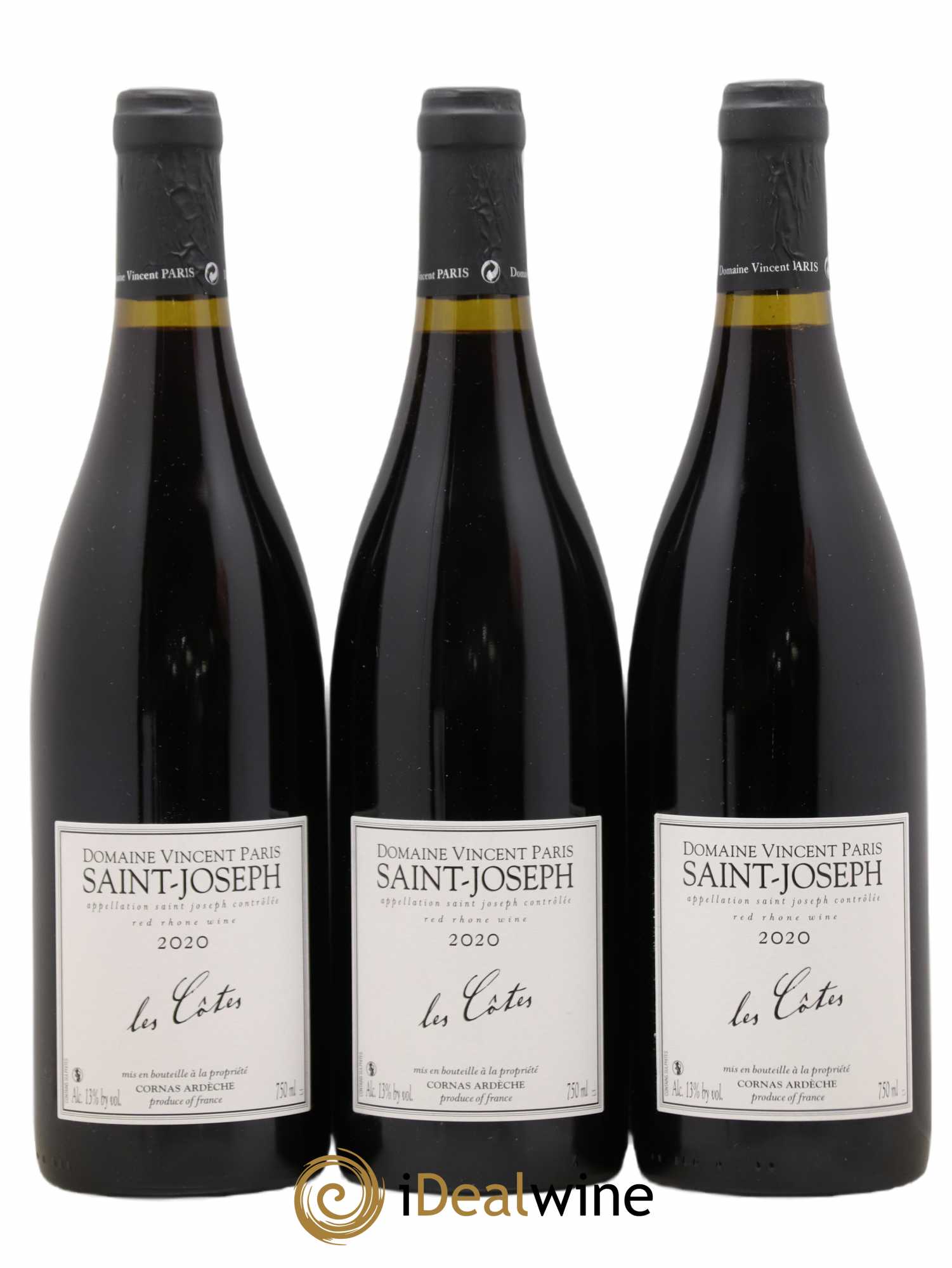 Saint-Joseph Les Côtes Vincent Paris 2020 - Lot de 3 bouteilles - 0