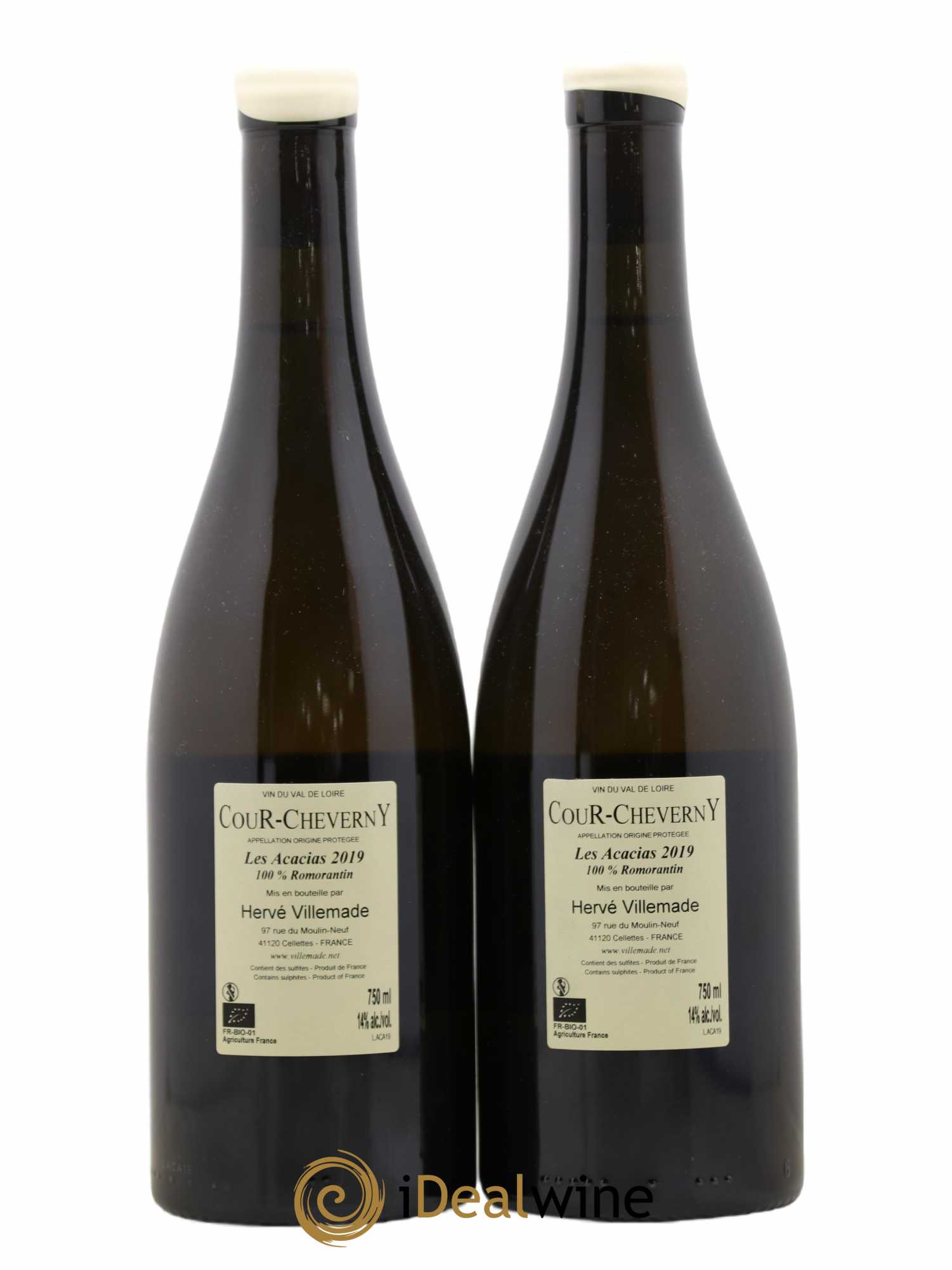 Cour-Cheverny Les Acacias Hervé Villemade 2019 - Lot de 2 bouteilles - 1