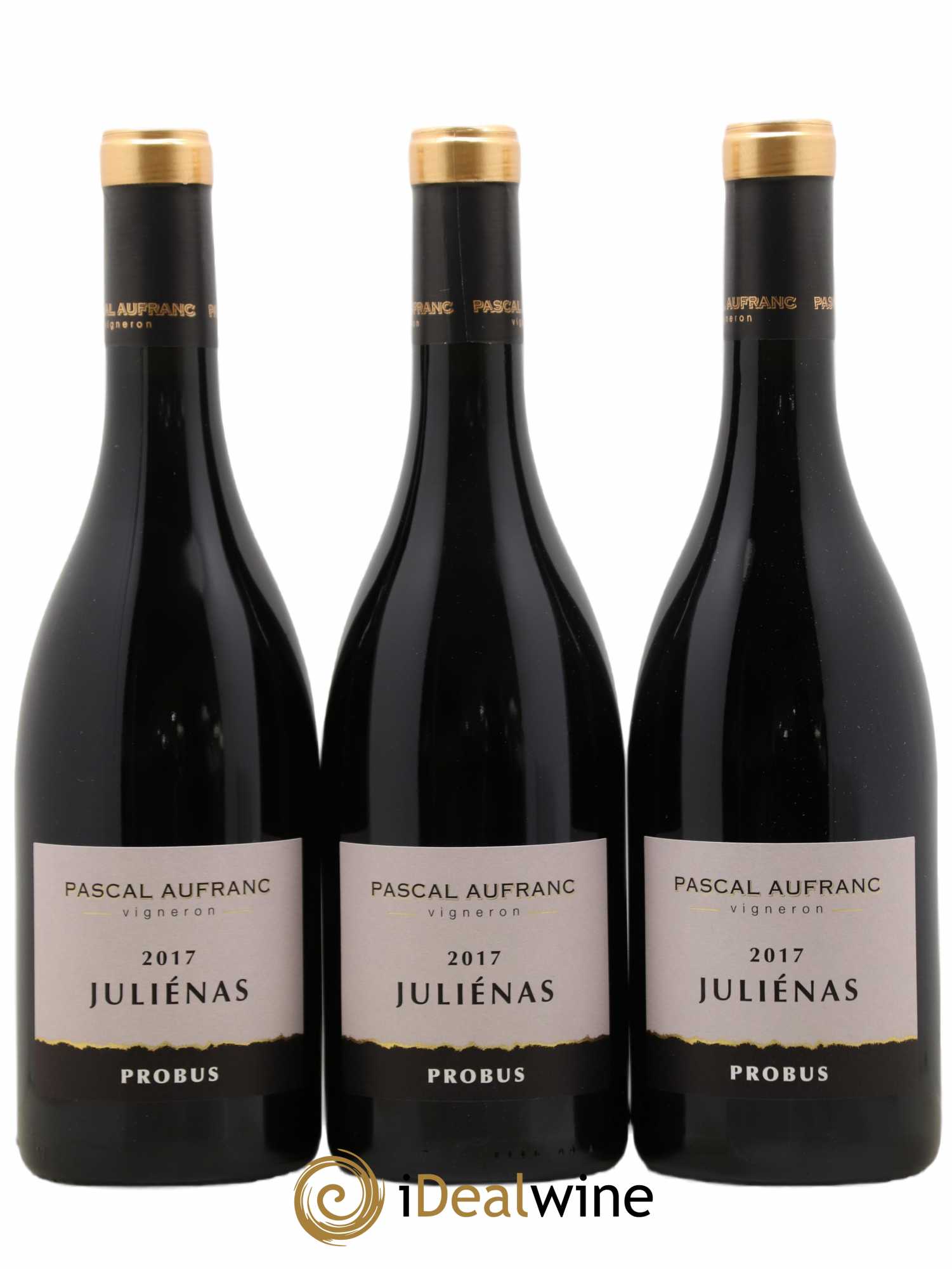Juliénas Probus Pascal Aufranc (sans prix de réserve) 2017 - Lot de 3 bouteilles - 0