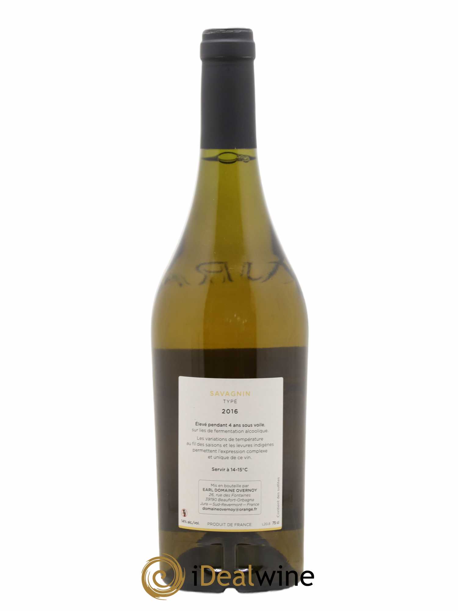 Côtes du Jura Savagnin Typé élévé 4 Ans Sous Voile Guillaume Overnoy 2016 - Posten von 1 Flasche - 1