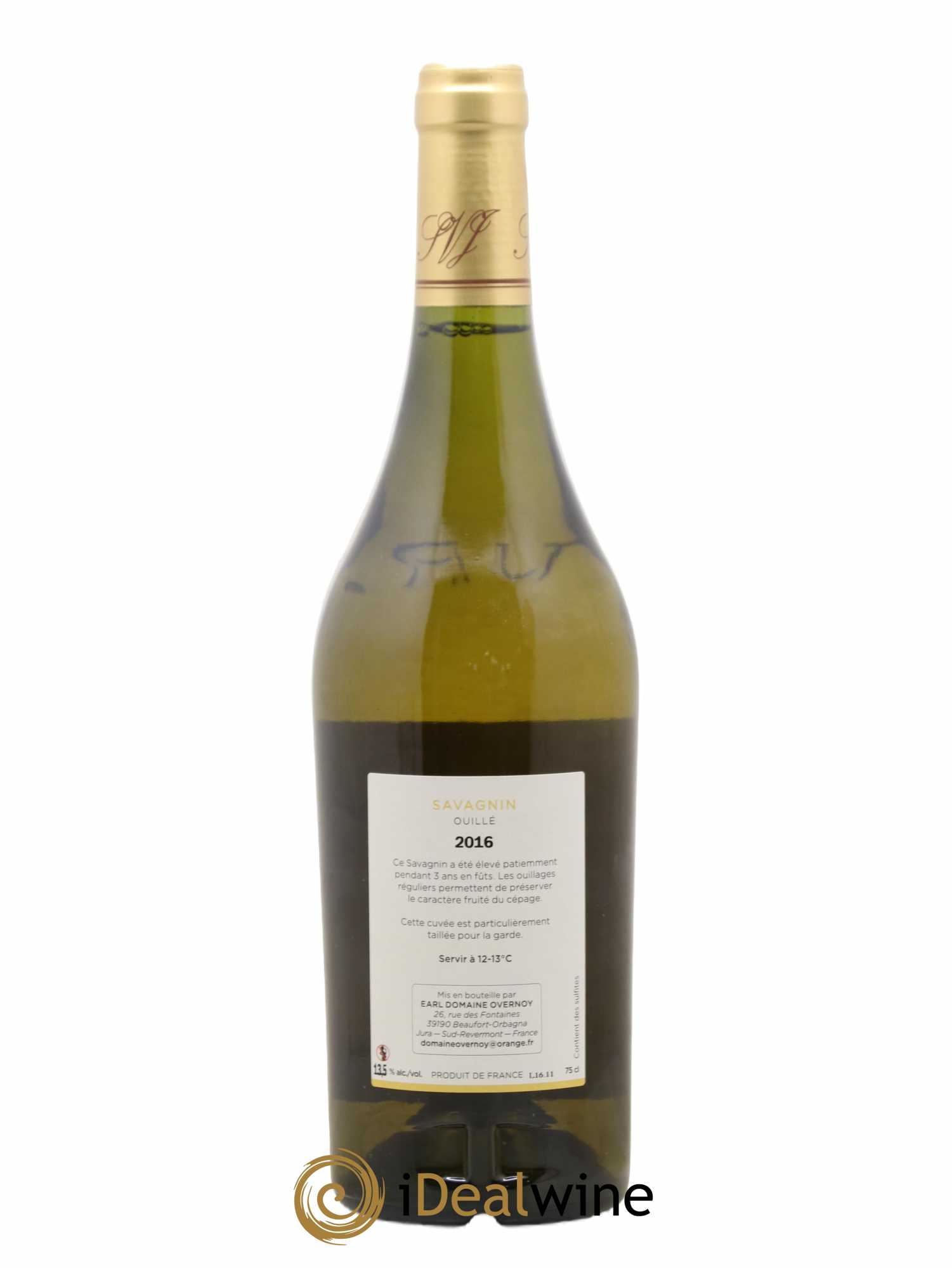 Côtes du Jura Savagnin Ouillé 3 ans Guillaume Overnoy 2016 - Lot de 1 bouteille - 1