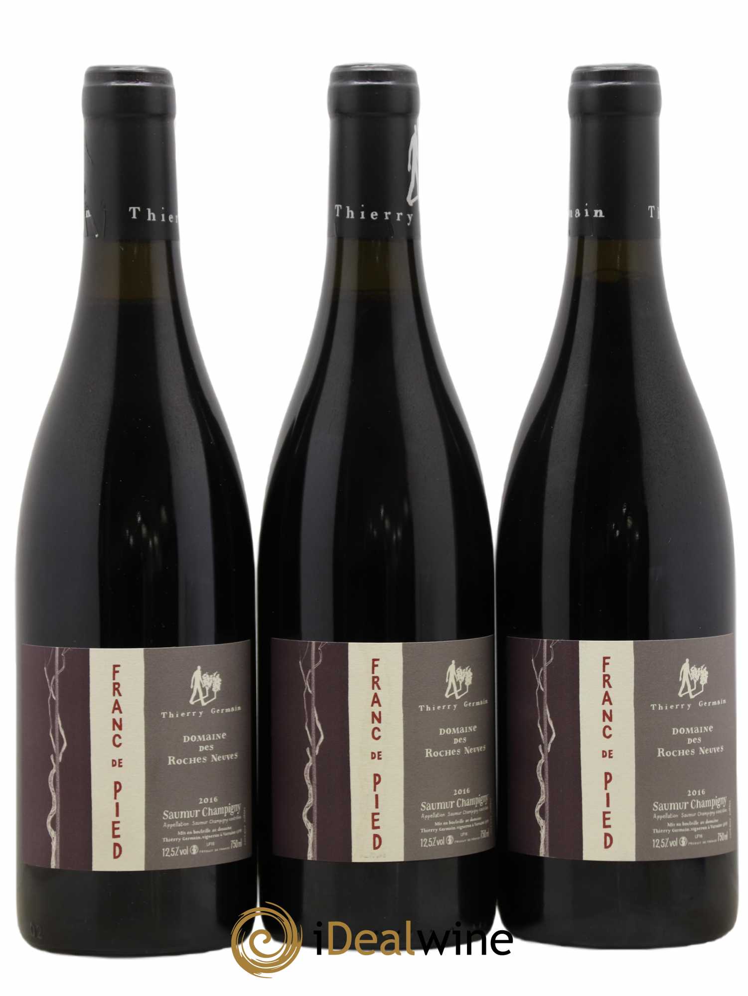 Saumur-Champigny Franc de pied Domaine des Roches Neuves - Thierry Germain 2016 - Lot de 3 bouteilles - 0