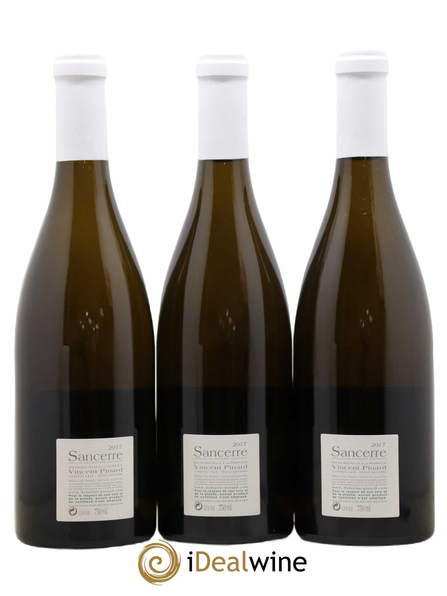 Sancerre Petit Chemarin Vincent Pinard 2017 - Lot de 3 bouteilles - 1