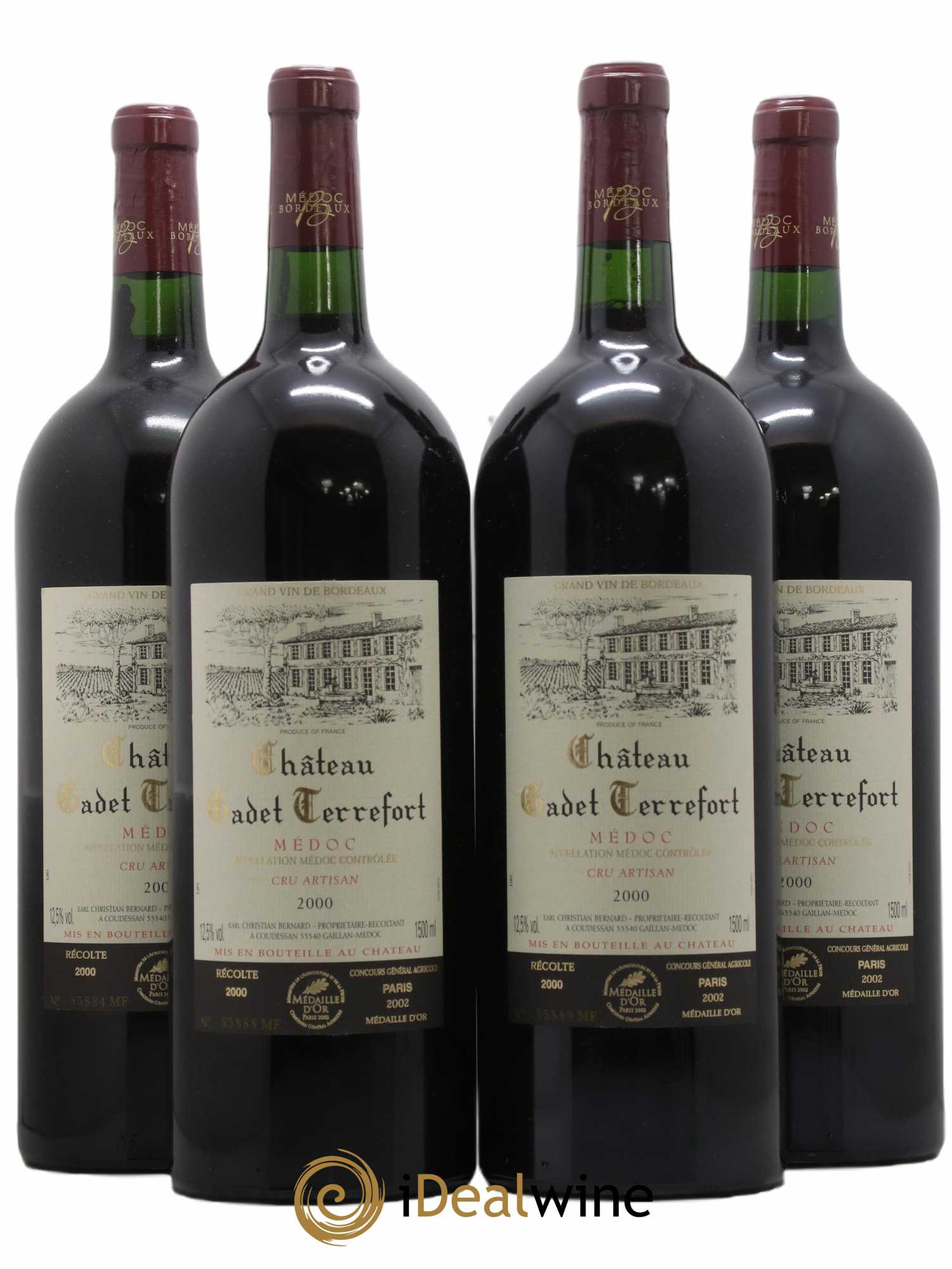 Médoc V (ohne Mindestpreis) 2000 - Posten von 4 Magnum - 0