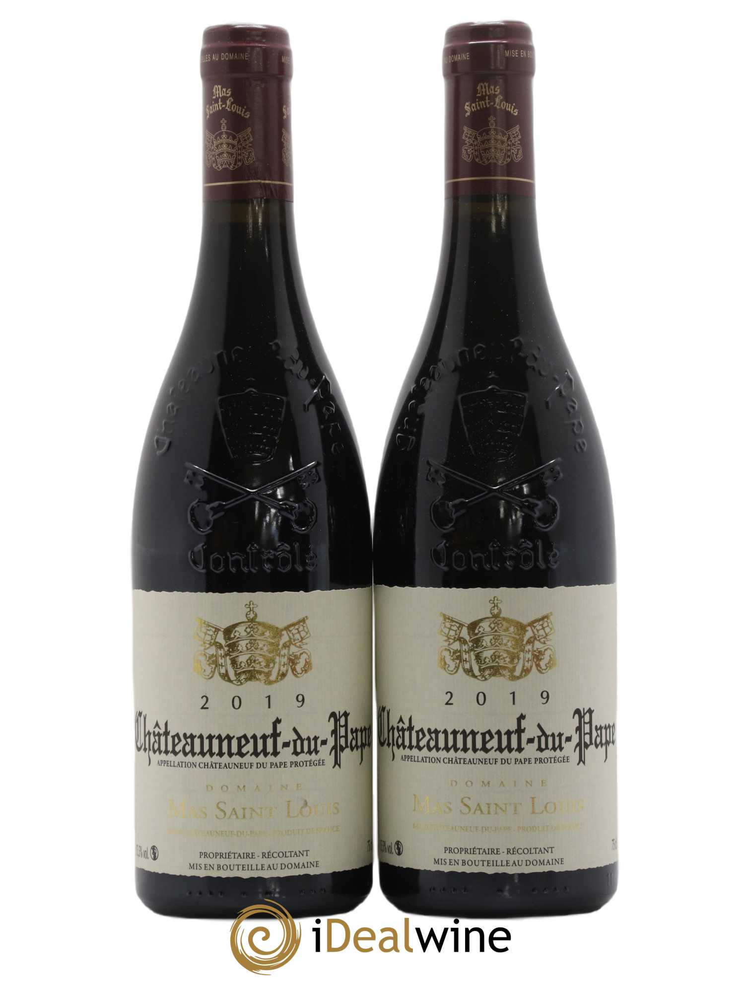 Châteauneuf-du-Pape Mas Saint Louis (sans prix de réserve) 2019 - Posten von 2 Flaschen - 0