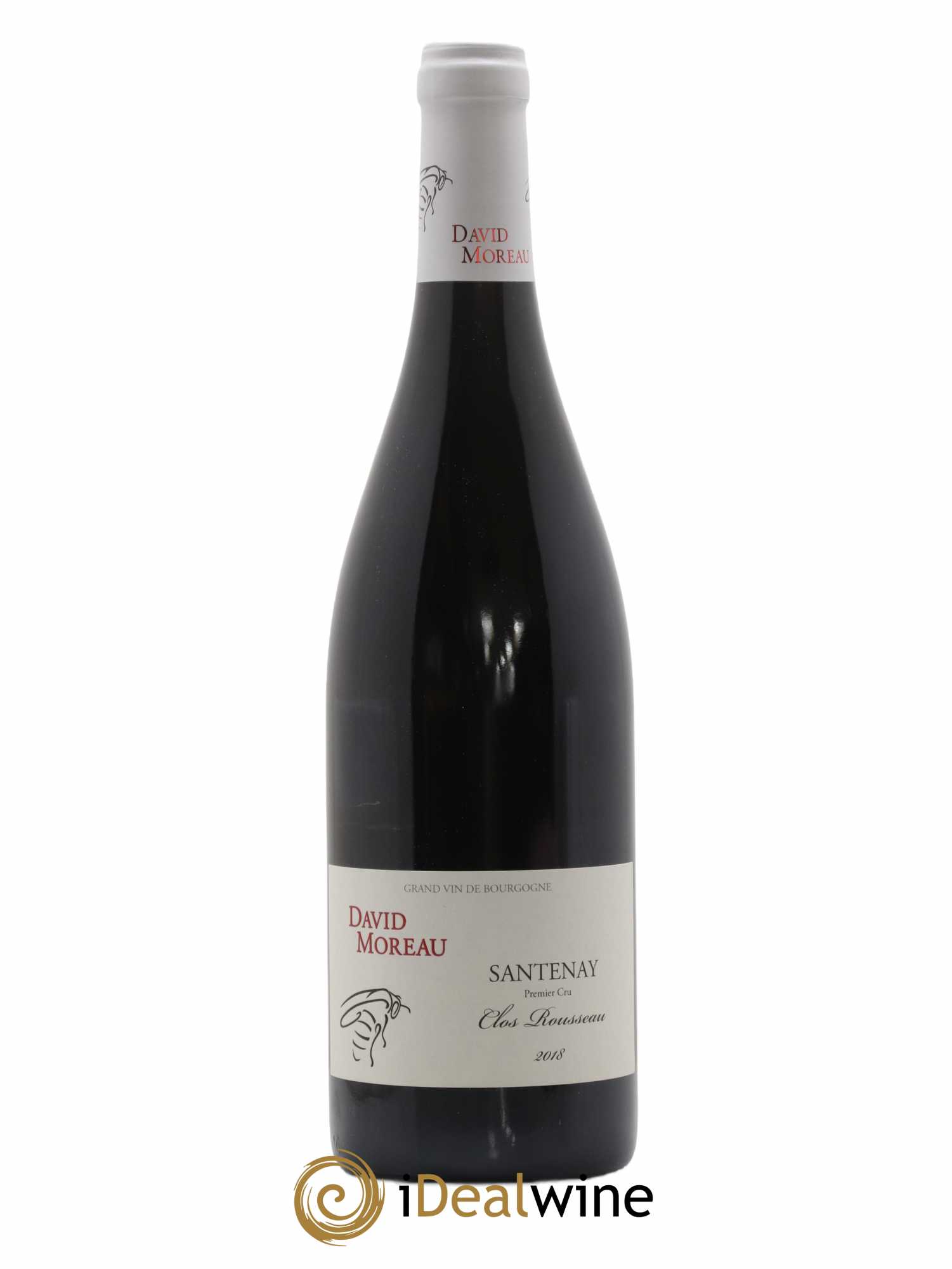 Santenay 1er Cru Clos Rousseau David Moreau 2018 - Lot de 1 bouteille - 0