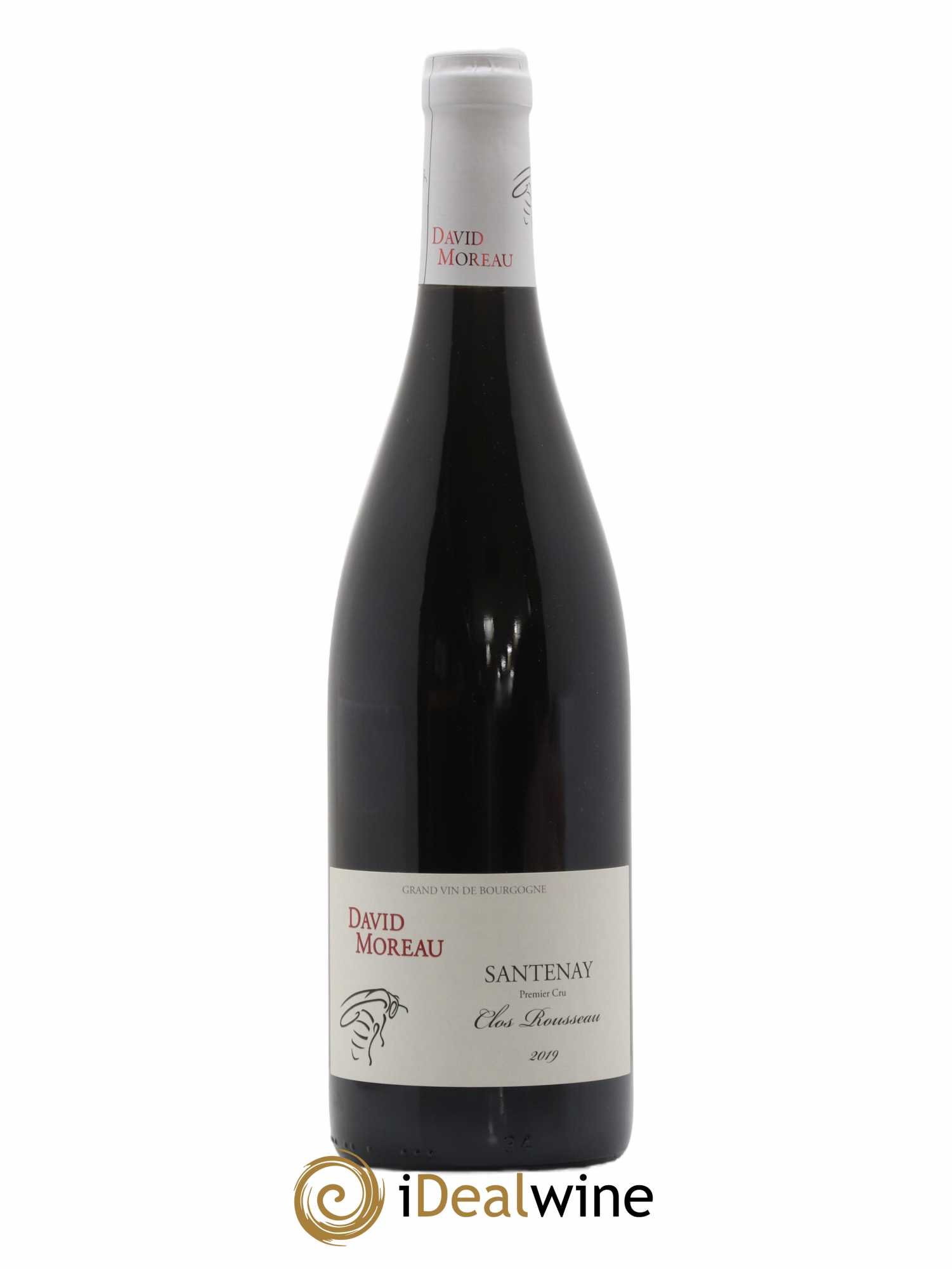 Santenay 1er Cru Clos Rousseau David Moreau 2019 - Lot of 1 bottle - 0