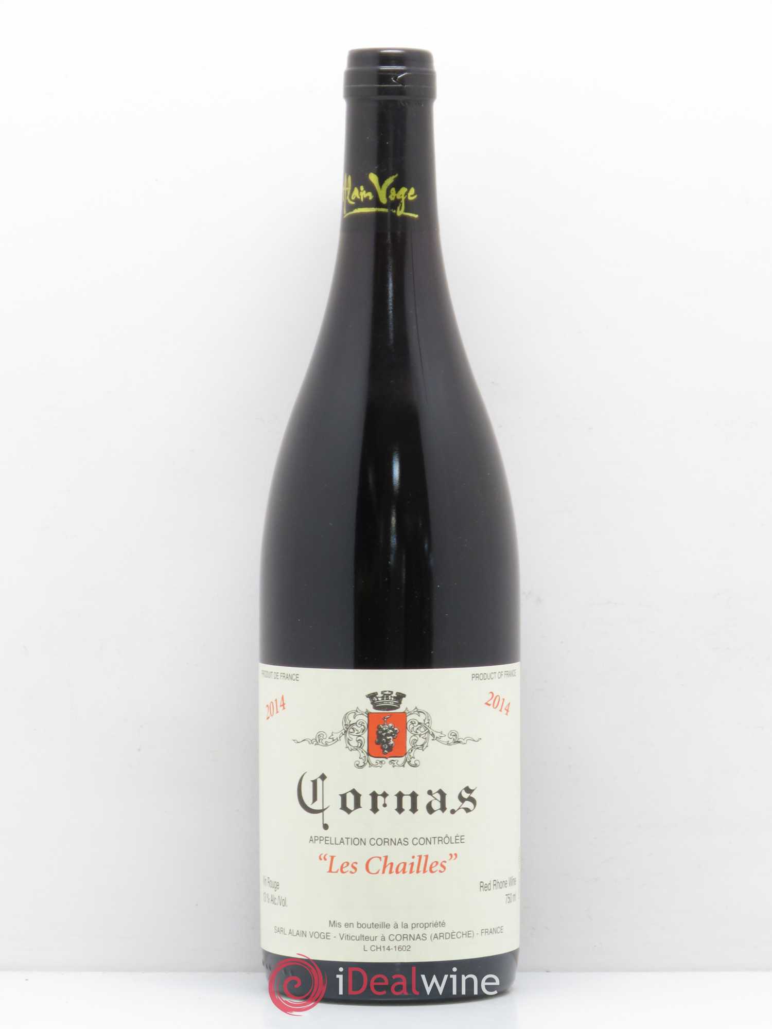Cornas Les Chailles Alain Voge (Domaine) 2014 - Lot de 1 bouteille - 0
