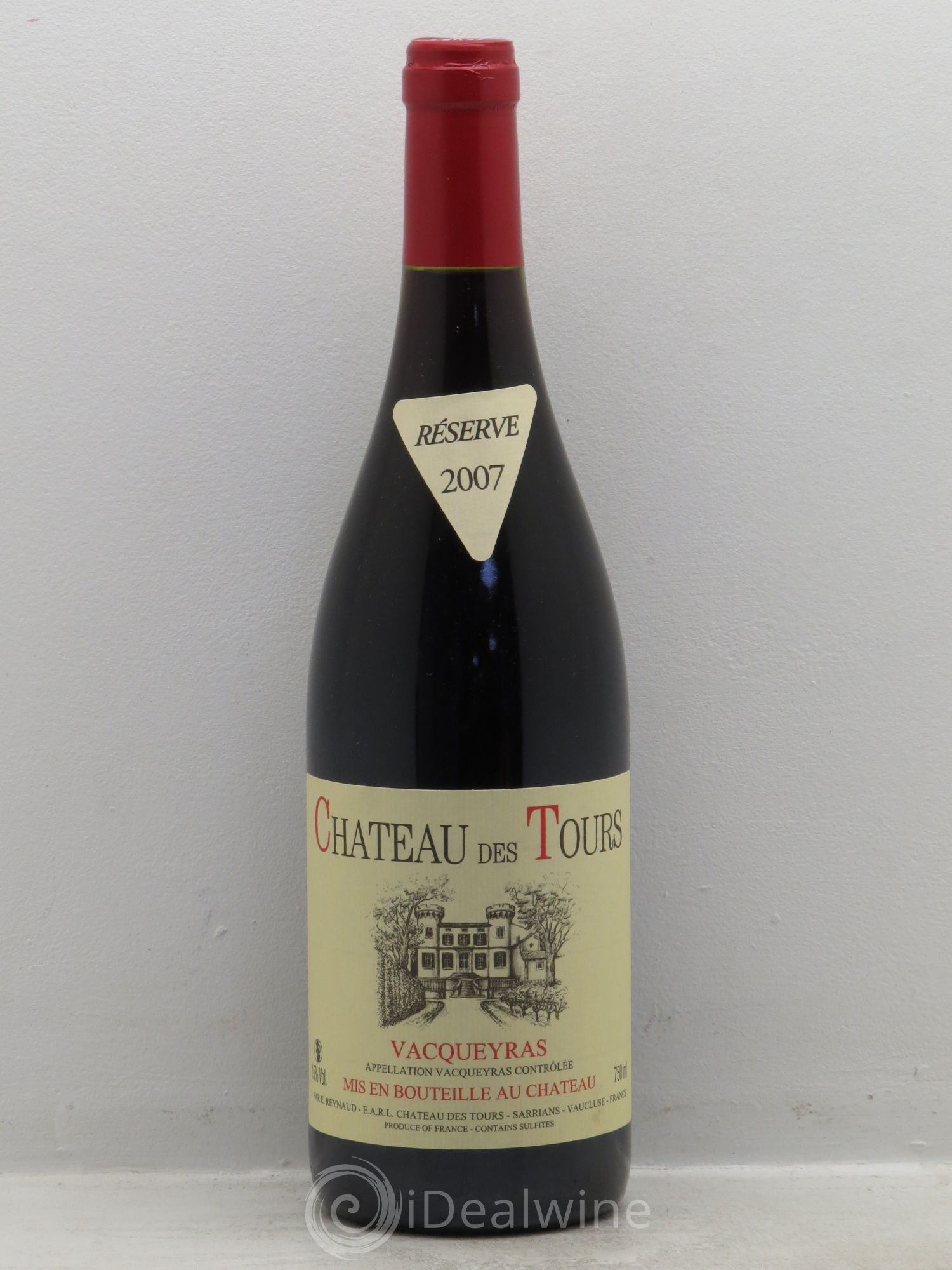 Vacqueyras Château des Tours Emmanuel Reynaud 2007 - Lot de 6 bouteilles - 0