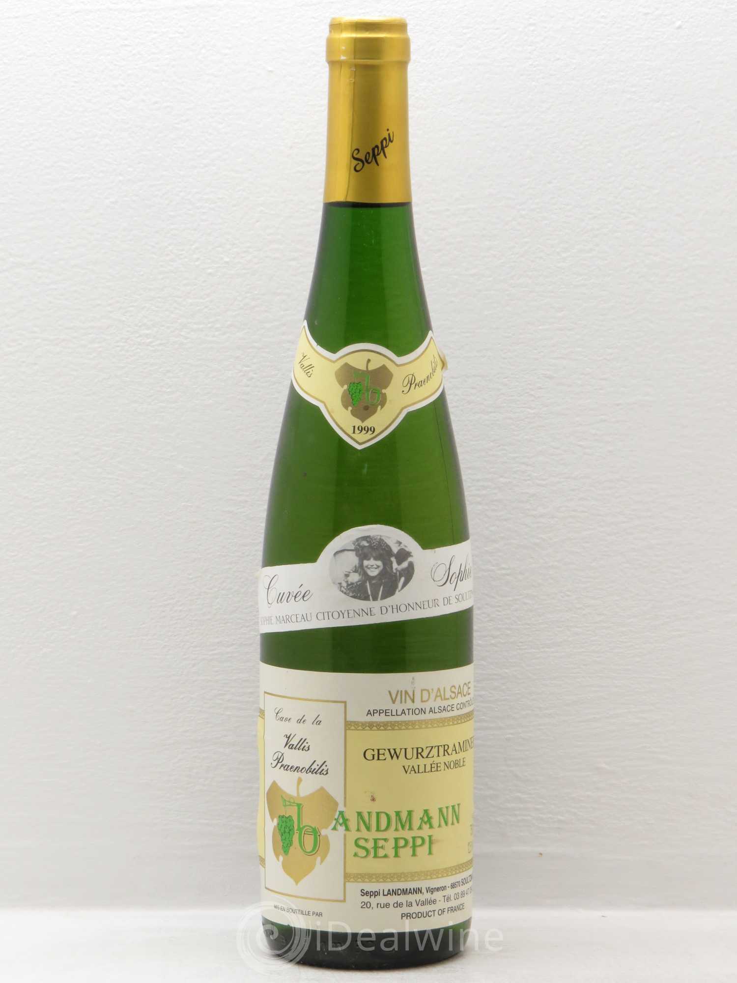 Gewurztraminer Seppi Landmann Vallée noble Cuvée Sophie (sans prix de réserve) 1999 - Posten von 1 Flasche - 0