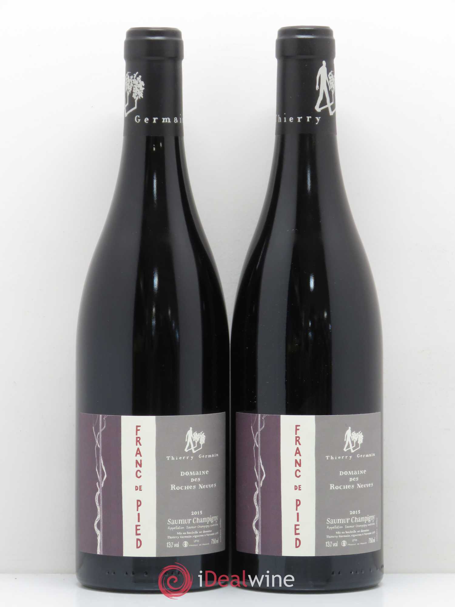 Saumur-Champigny Franc de pied Domaine des Roches Neuves - Thierry Germain 2015 - Lot de 2 bouteilles - 0