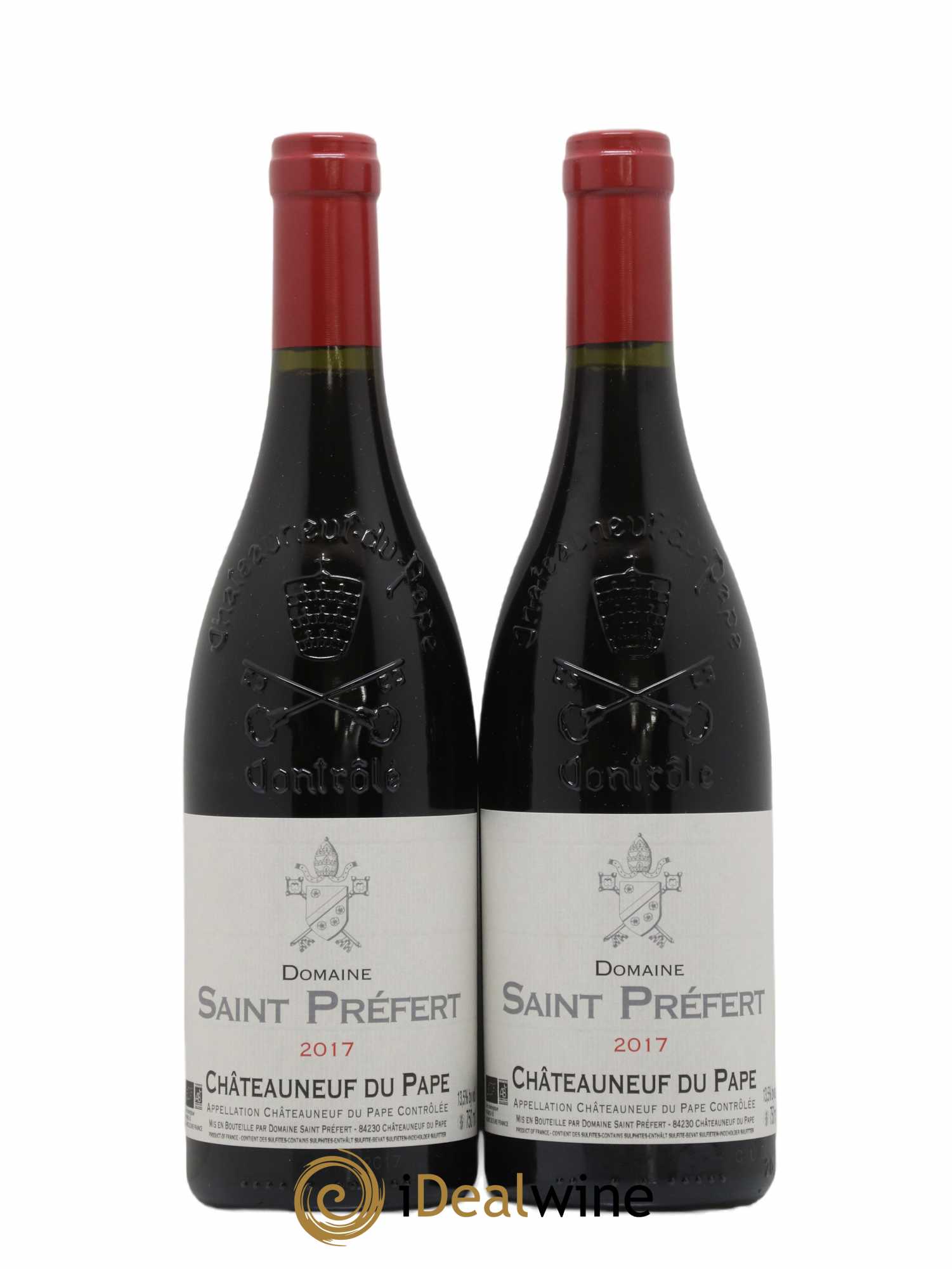 Châteauneuf-du-Pape Domaine Saint-Préfert 2017 - Lot de 2 bouteilles - 0