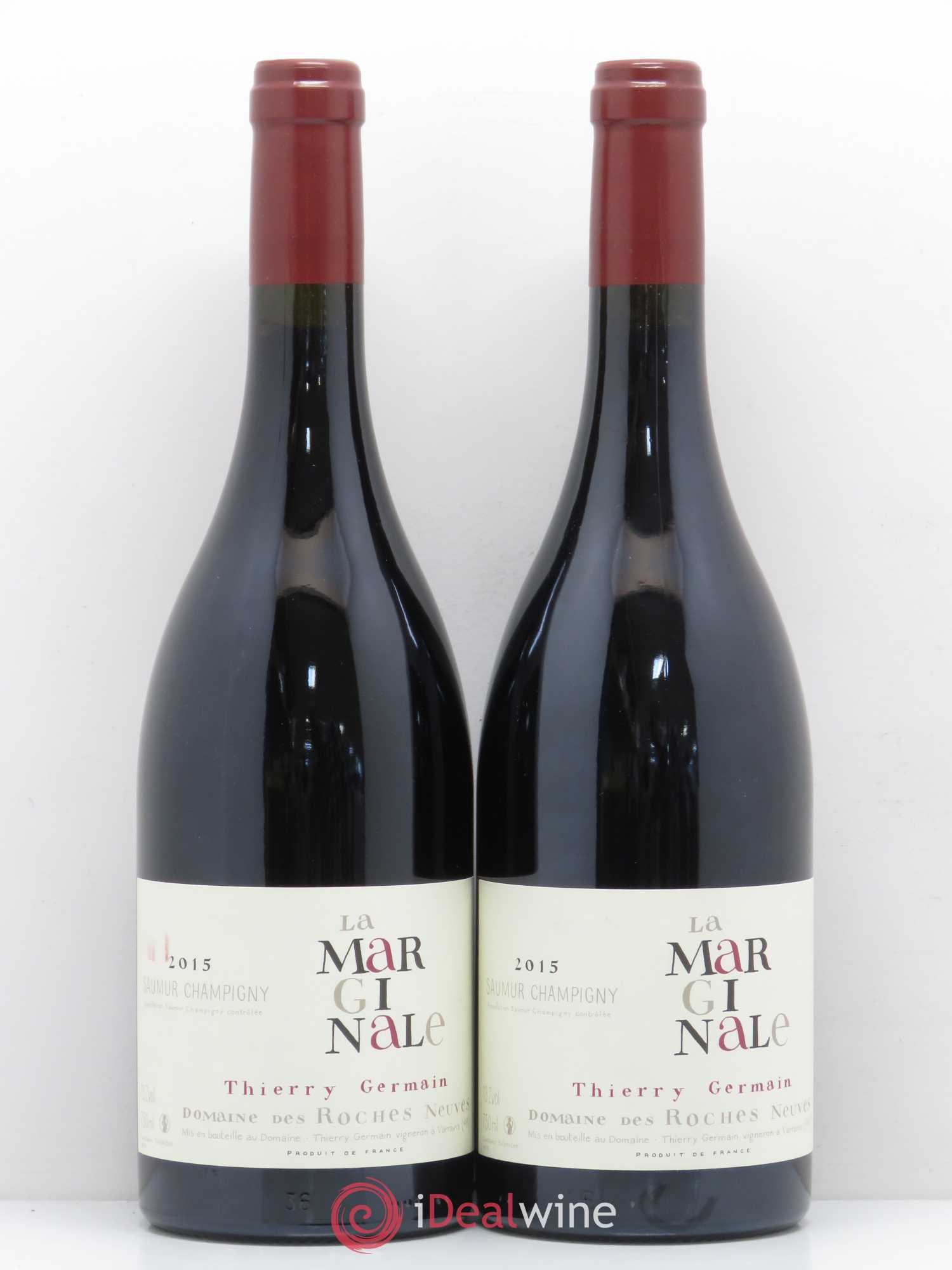 Saumur-Champigny La Marginale Domaine des Roches Neuves - Thierry Germain (sans prix de réserve) 2015 - Lot de 2 bouteilles - 0