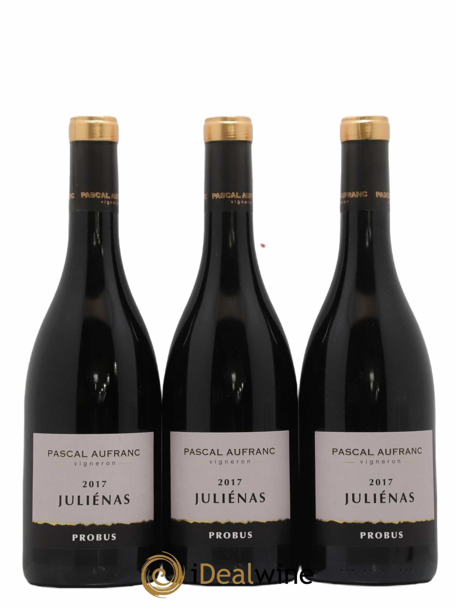 Juliénas Probus Pascal Aufranc (sans prix de réserve) 2017 - Lot de 3 bouteilles - 0