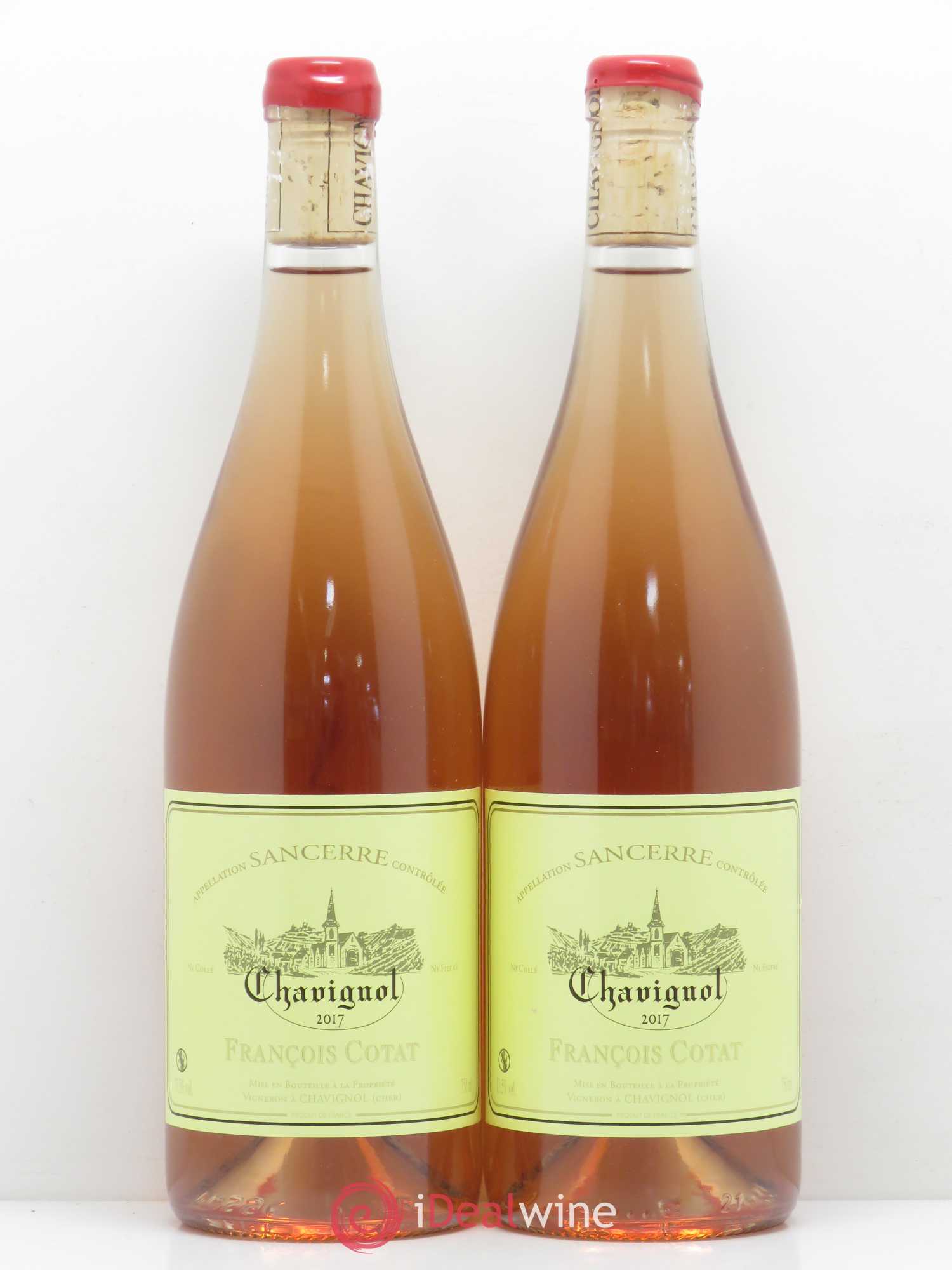 Sancerre François Cotat Chavignol (sans prix de réserve) 2017 - Posten von 2 Flaschen - 0
