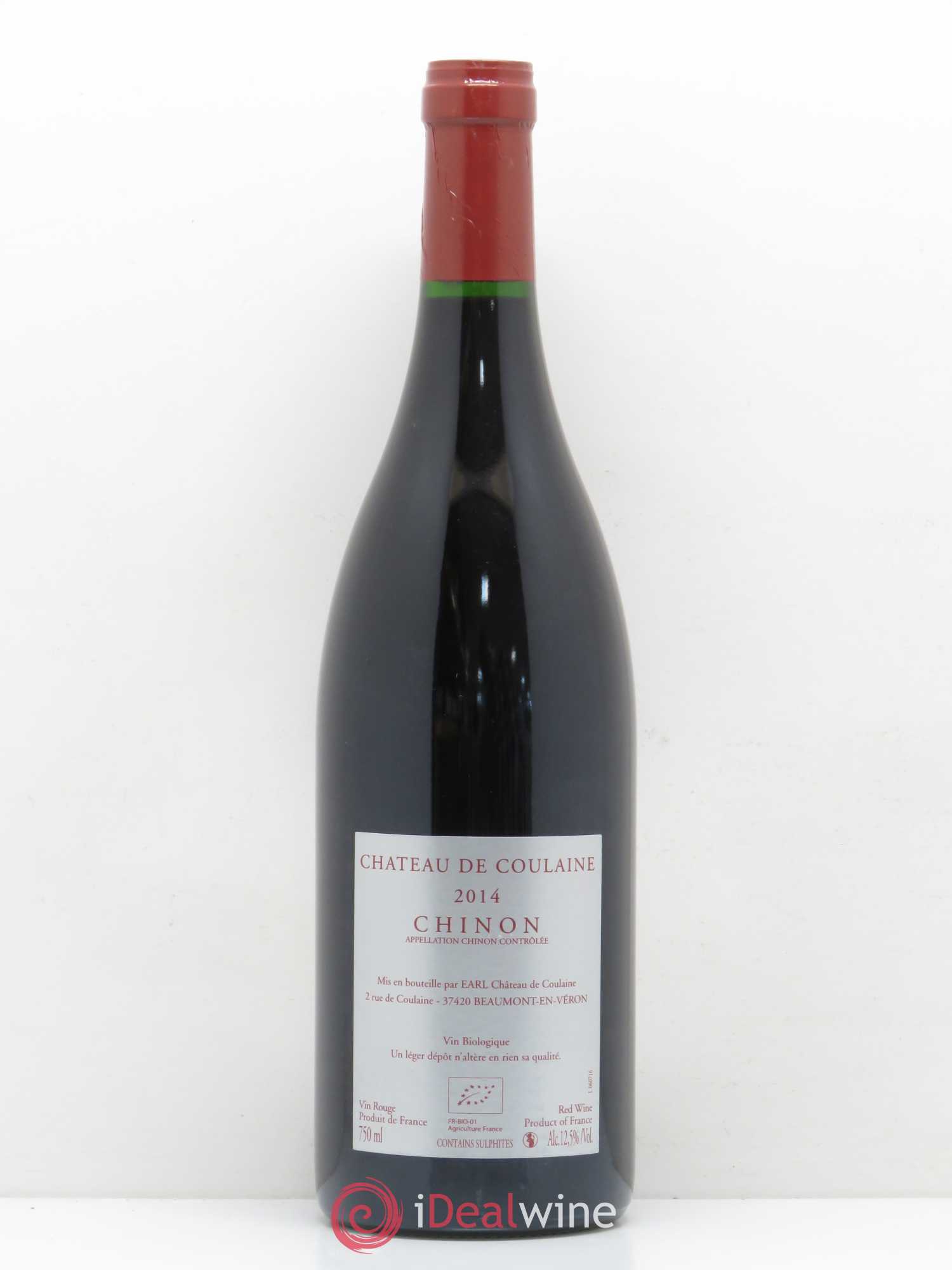 Chinon Château de Coulaine Franc de Pieds 2014 - Posten von 1 Flasche - 1
