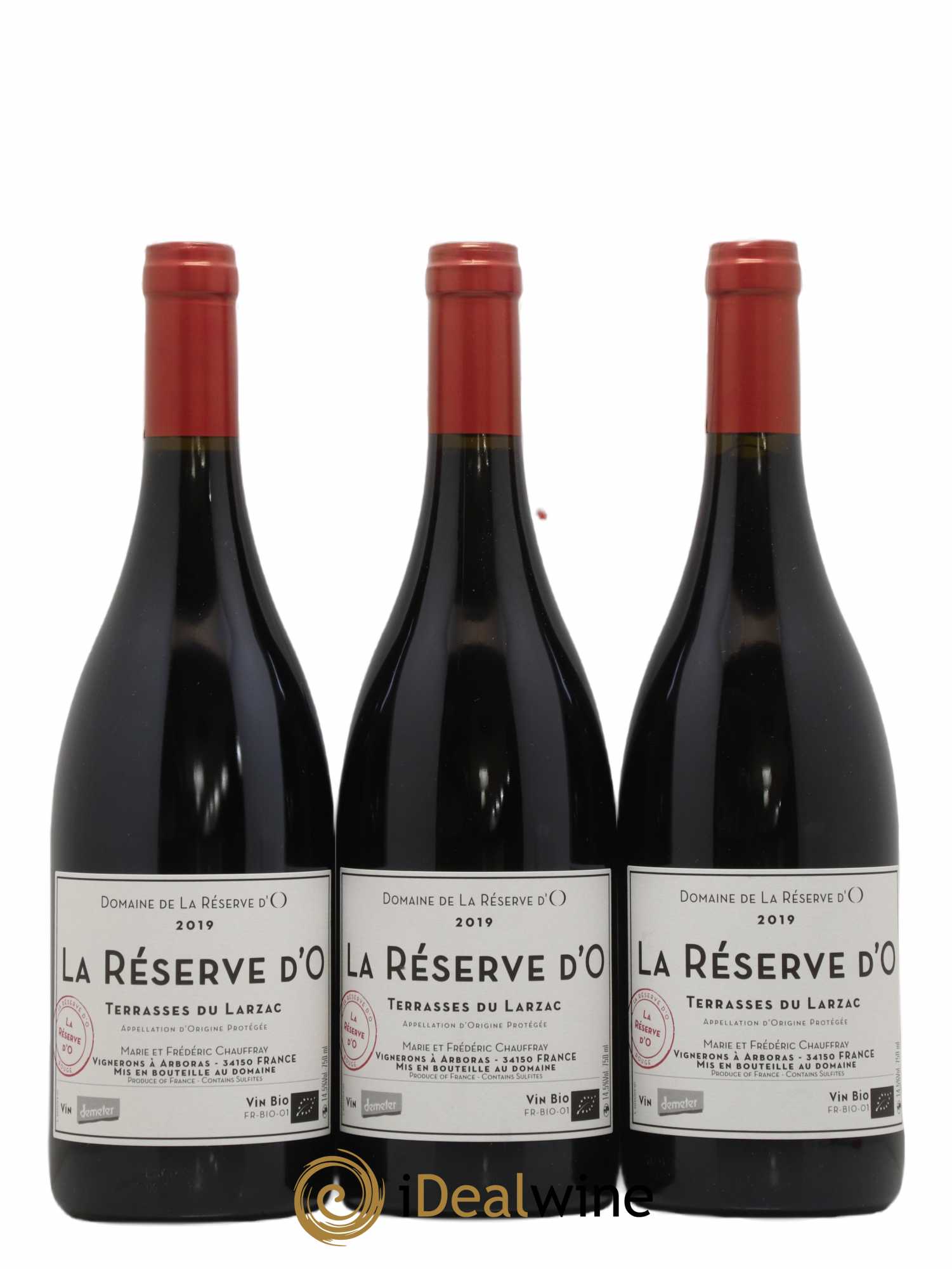 Coteaux du Languedoc Terrasses du Larzac La Réserve d'O (sans prix de réserve) 2019 - Posten von 3 Flaschen - 0