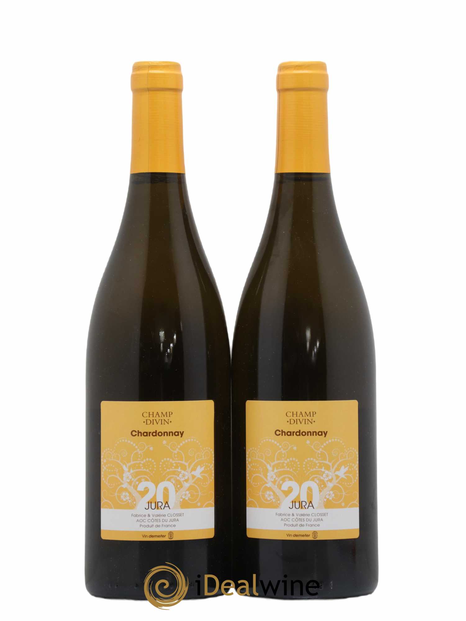 Côtes du Jura Champ Divin Chardonnay 2020 - Posten von 2 Flaschen - 0