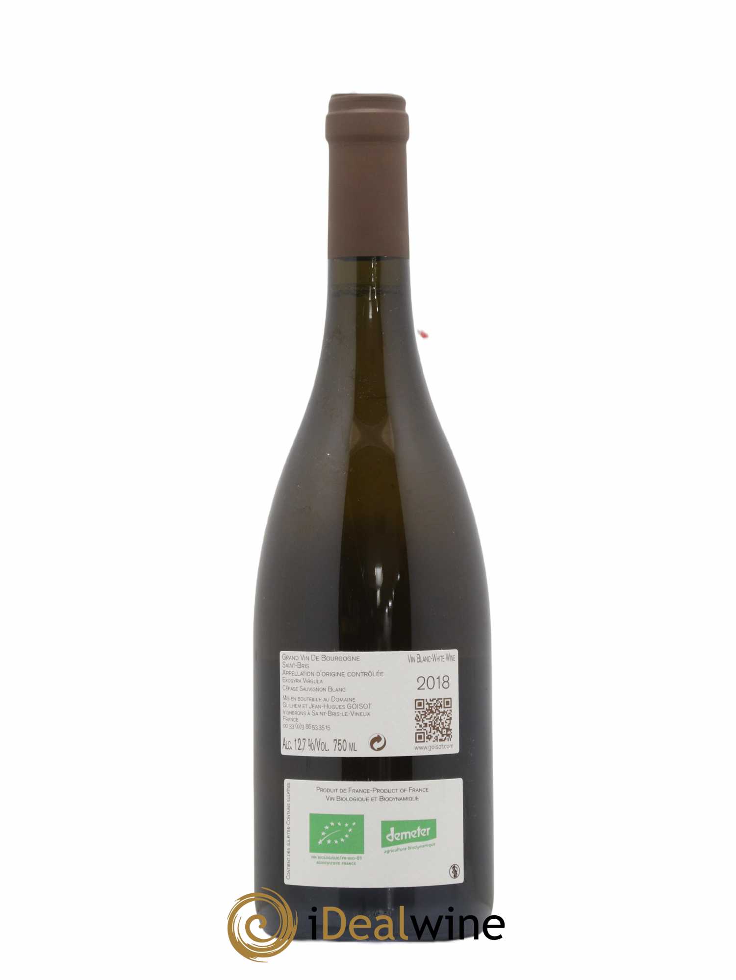 Saint-Bris Exogyra Virgula Goisot 2018 - Lot de 1 bouteille - 1
