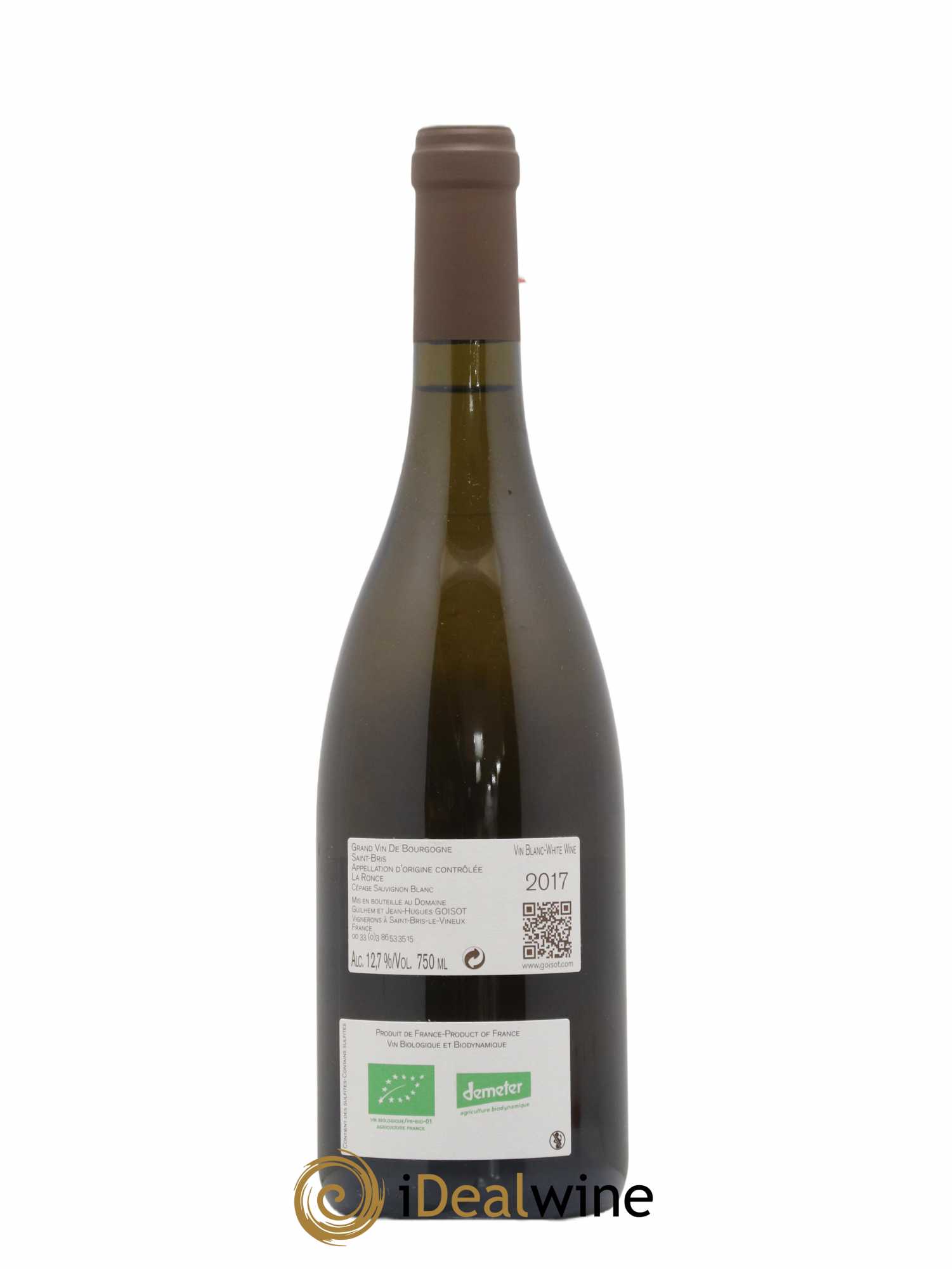 Saint-Bris La Ronce Goisot 2017 - Lot de 1 bouteille - 1