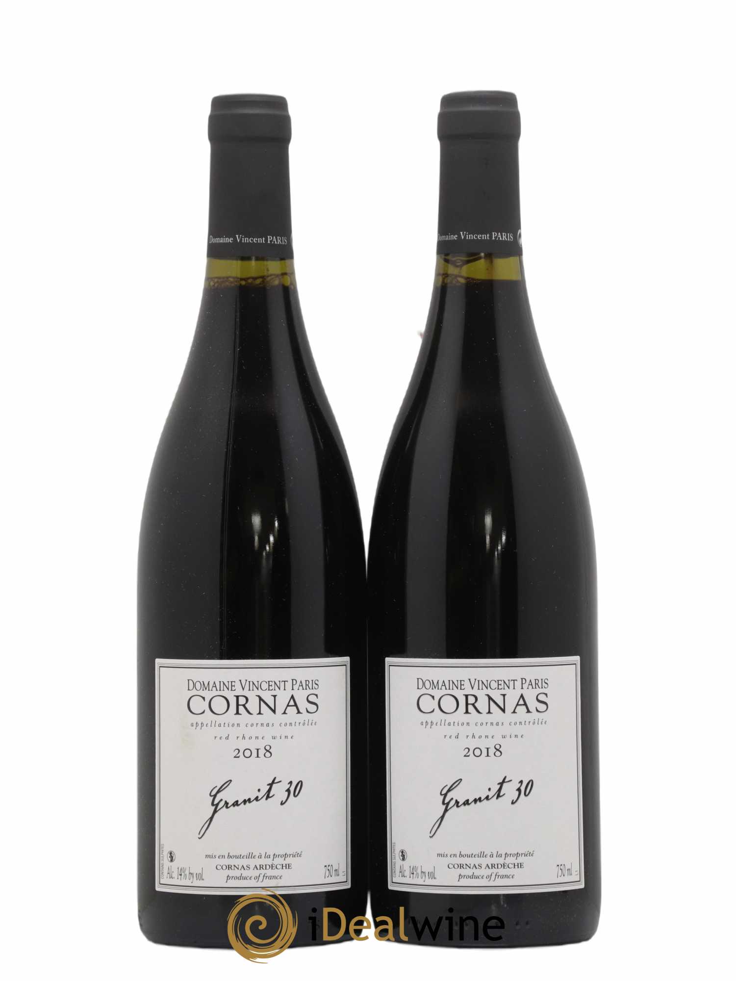Cornas Granit 30 Vincent Paris 2018 - Lot de 2 bouteilles - 0