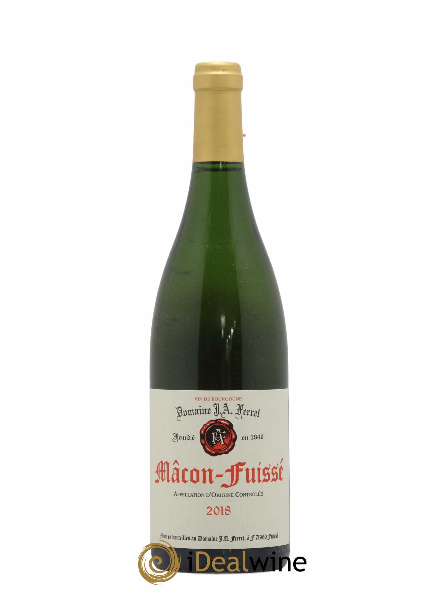 Pouilly-Fuissé J.A. Ferret (Domaine) 2018 - Lot de 1 bouteille - 0