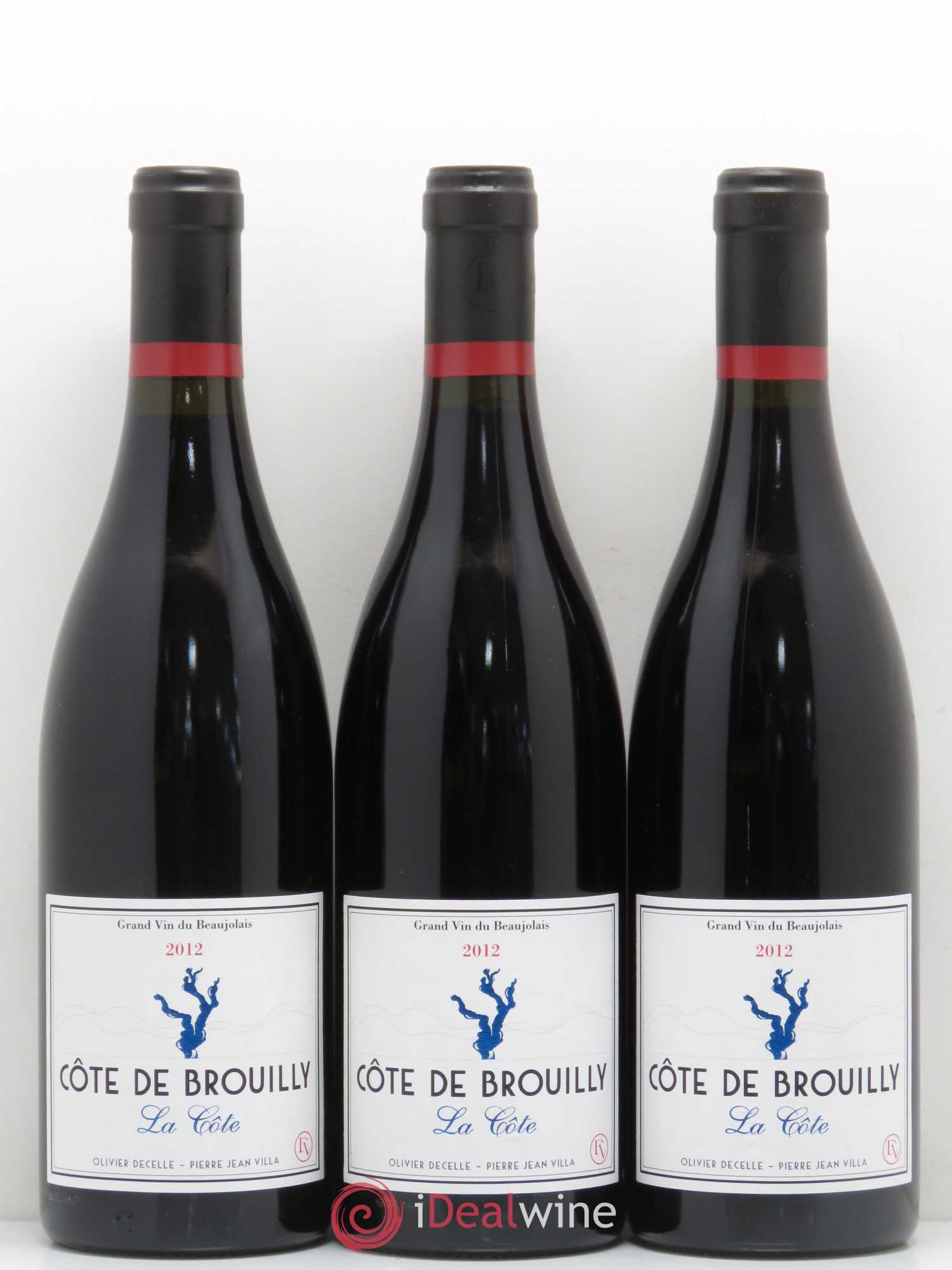 Côte de Brouilly La Côte Decelle-Villa 2012 - Posten von 3 Flaschen - 0