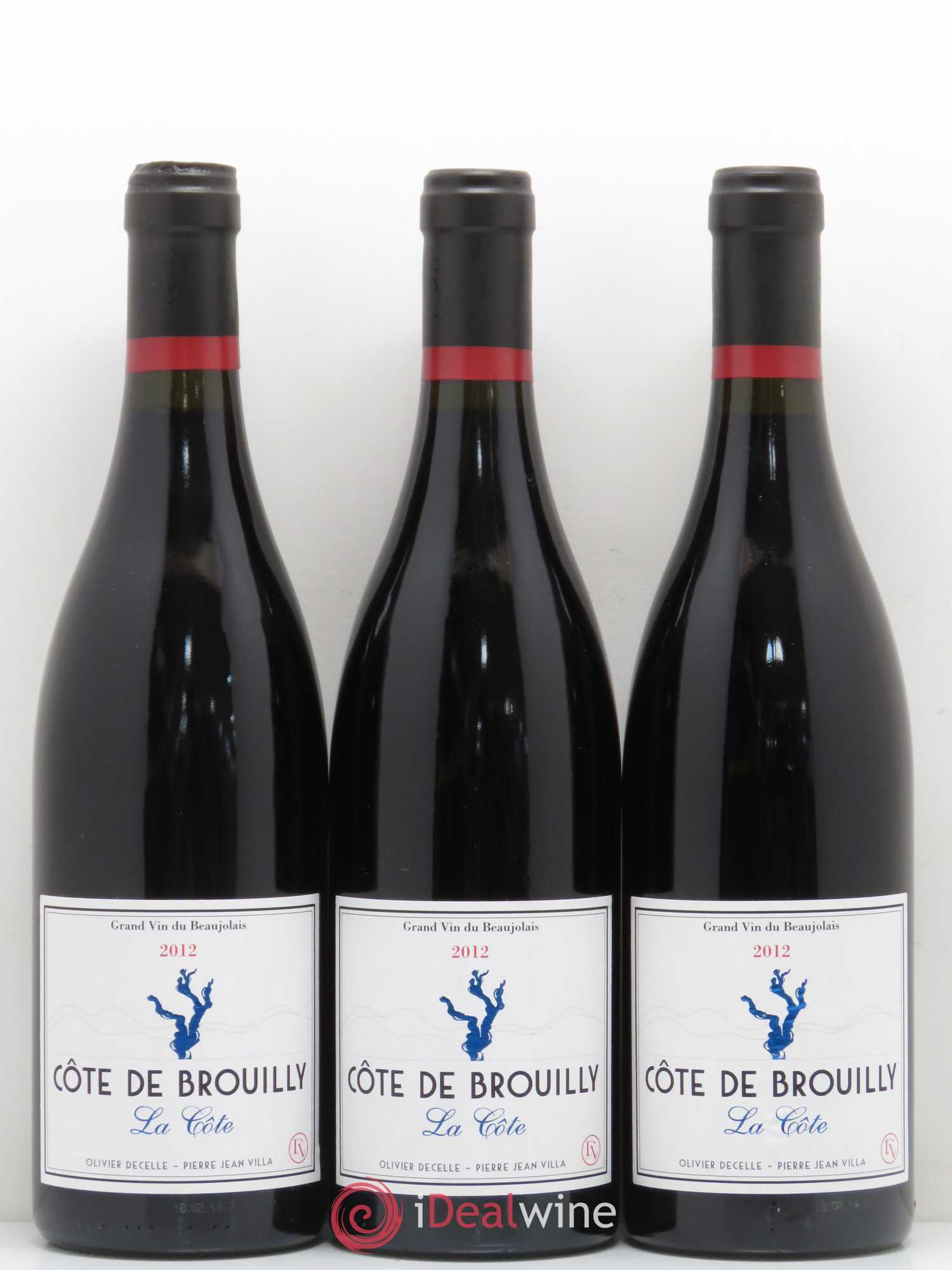 Côte de Brouilly La Côte Decelle-Villa 2012 - Posten von 3 Flaschen - 0
