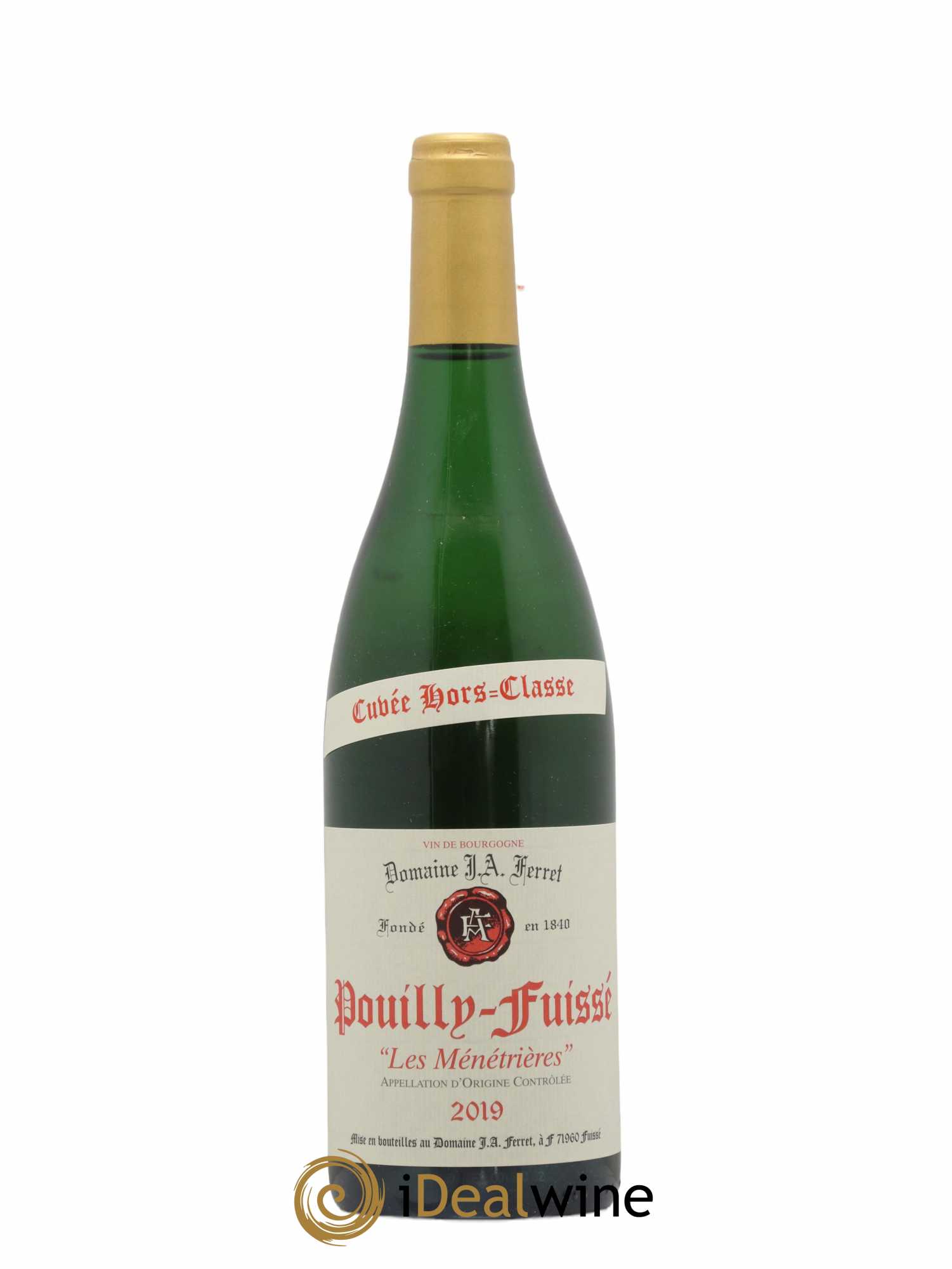 Pouilly-Fuissé 1er Cru Hors Classe Les Ménétrières J.A. Ferret (Domaine) 2019 - Lot de 1 bouteille - 0