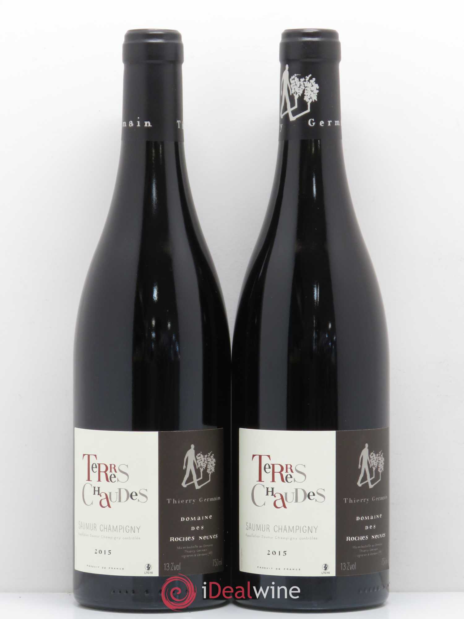Saumur-Champigny Terres Chaudes Domaine des Roches Neuves - Thierry Germain 2015 - Lot de 2 bouteilles - 0