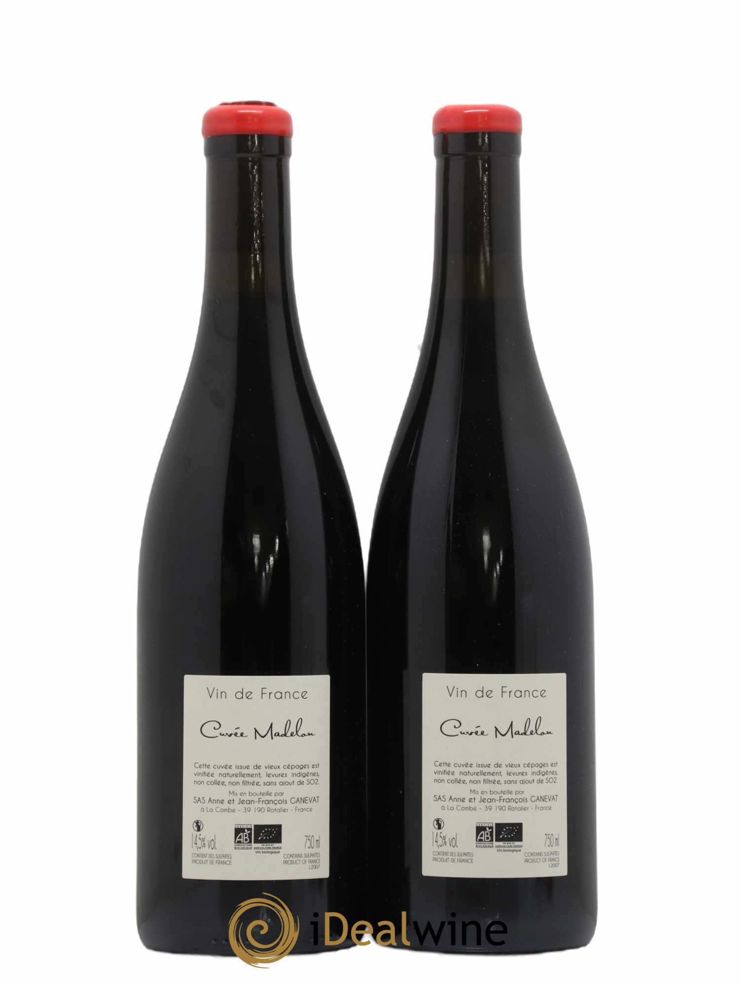 Vin de France Madelon Anne et Jean François Ganevat - Lot of 2 bottles - 1