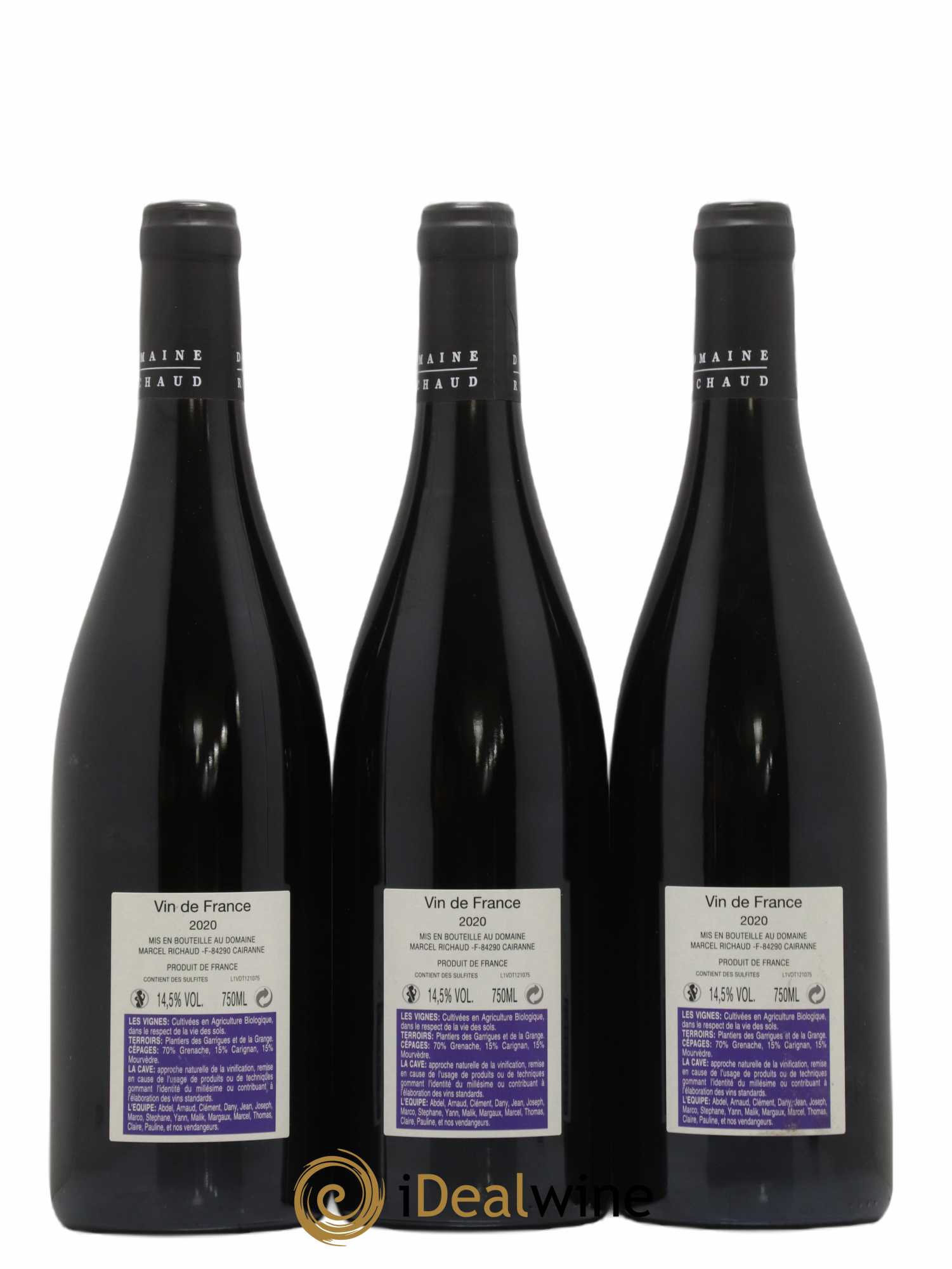 Vin de France A la source Marcel Richaud  (no reserve) 2020 - Lot of 3 bottles - 1