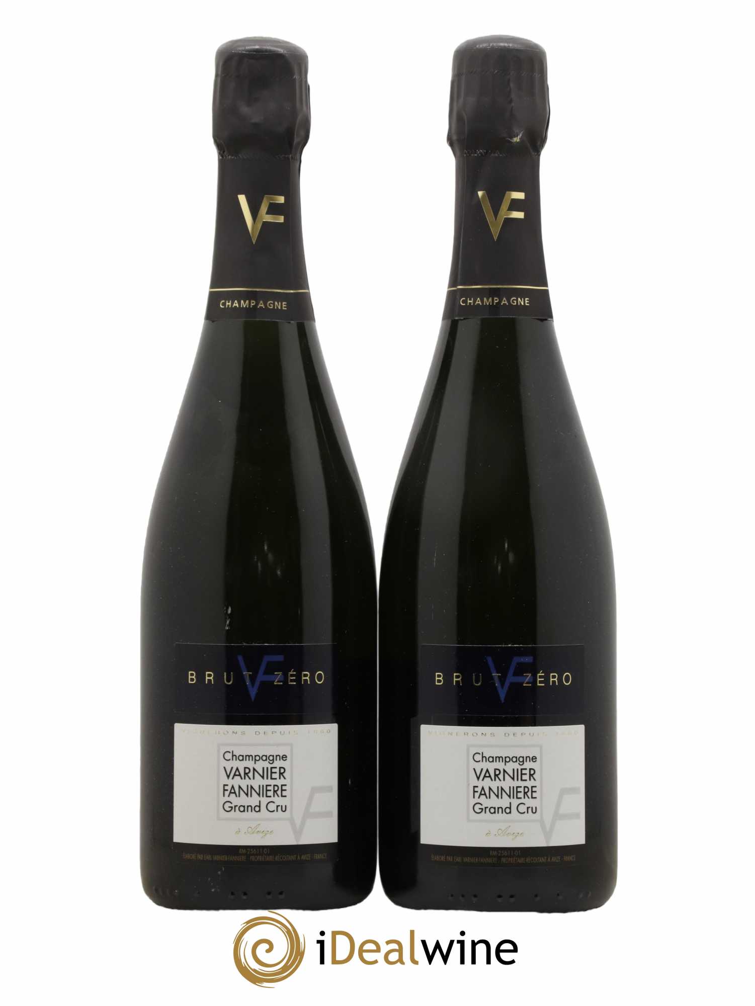 Champagne Brut zéro Grand Cru Varnier-Fannière - Posten von 2 Flaschen - 0