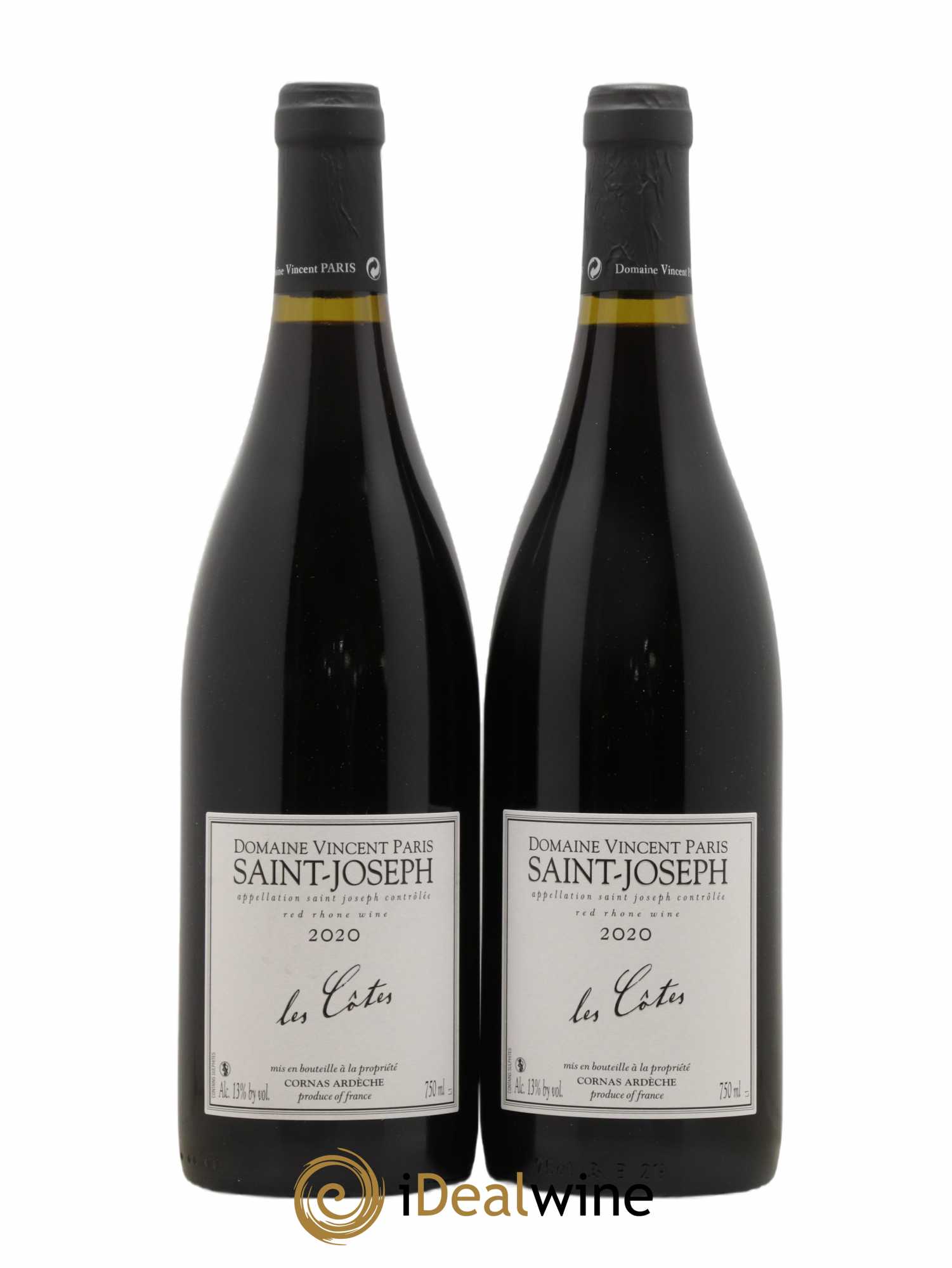 Saint-Joseph Les Côtes Vincent Paris (sans prix de réserve) 2020 - Lot de 2 bouteilles - 0