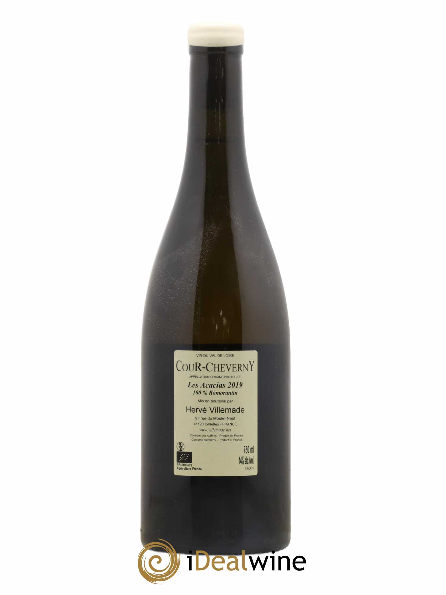 Cour-Cheverny Les Acacias Hervé Villemade 2019 - Lot de 1 bouteille - 1