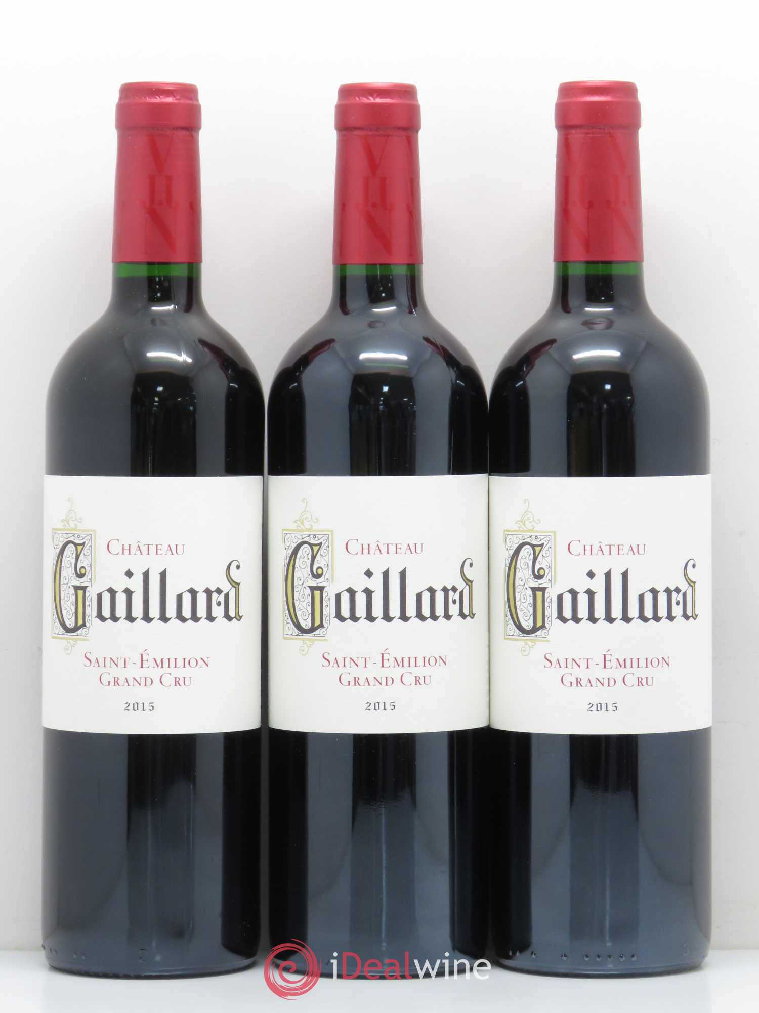 Saint-Émilion Château Gaillard 2015 - Lot de 6 bouteilles - 1