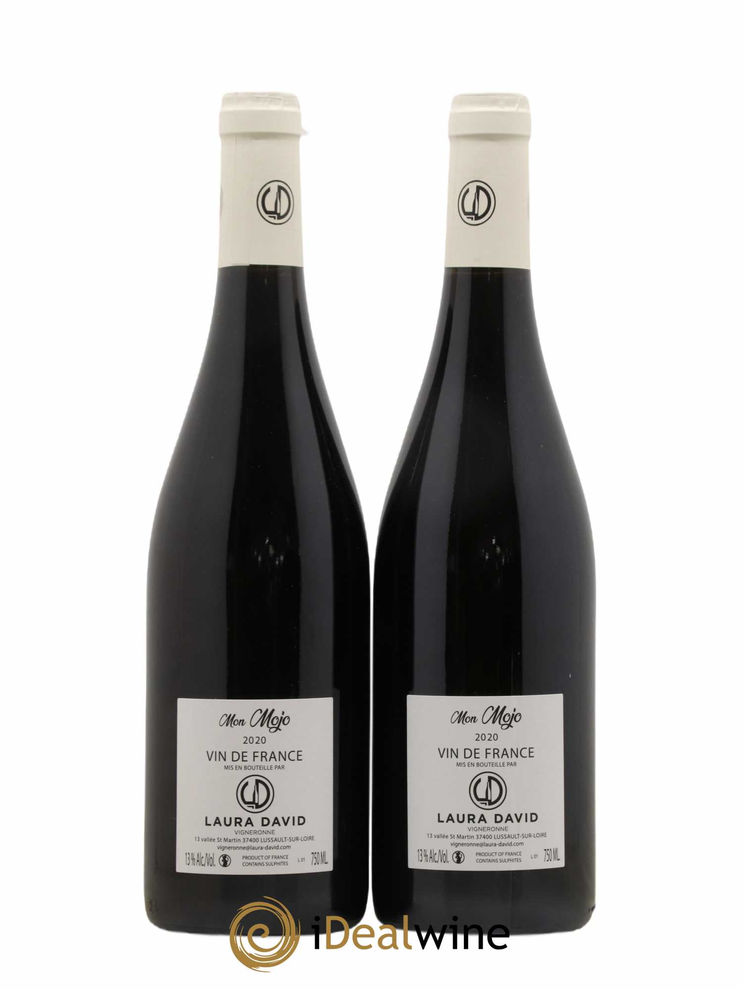 Vin de France Mon Mojo Laura David (no reserve) 2020 - Lot of 2 bottles - 1