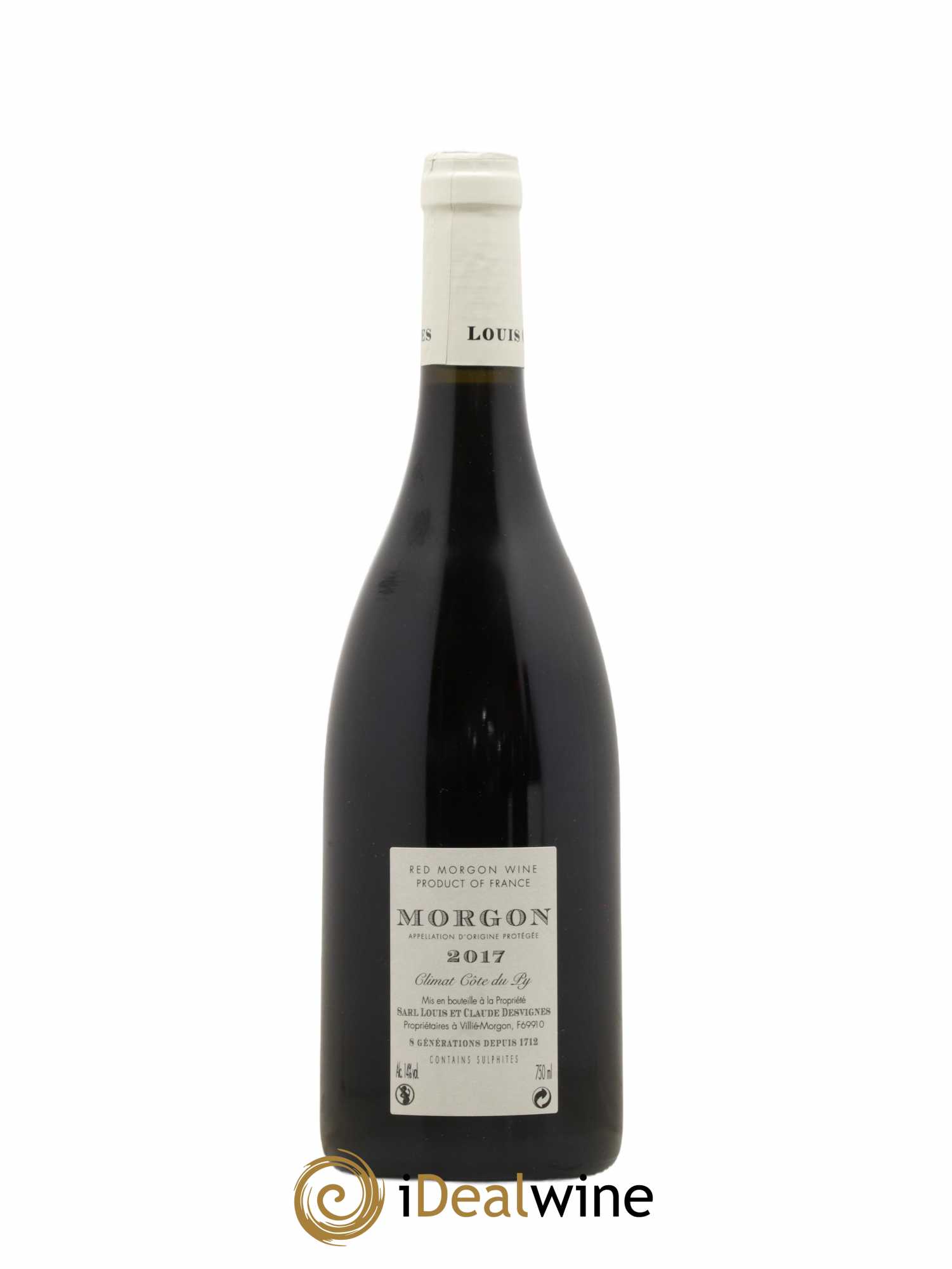 Morgon Côte de Py Javernières Louis-Claude Desvignes 2017 - Lot of 1 bottle - 1