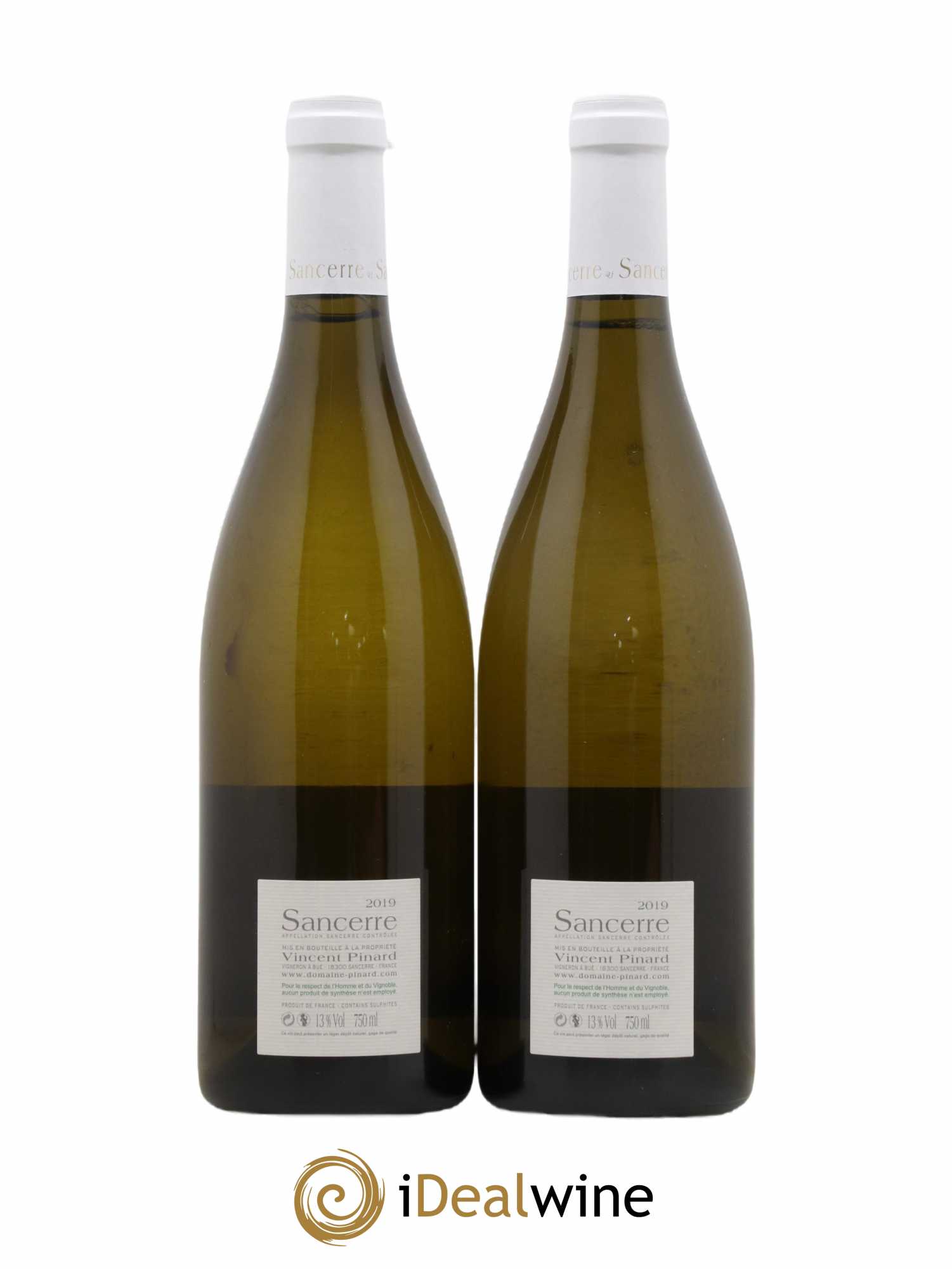 Sancerre Florès Vincent Pinard (sans prix de réserve) 2019 - Lot de 2 bouteilles - 1